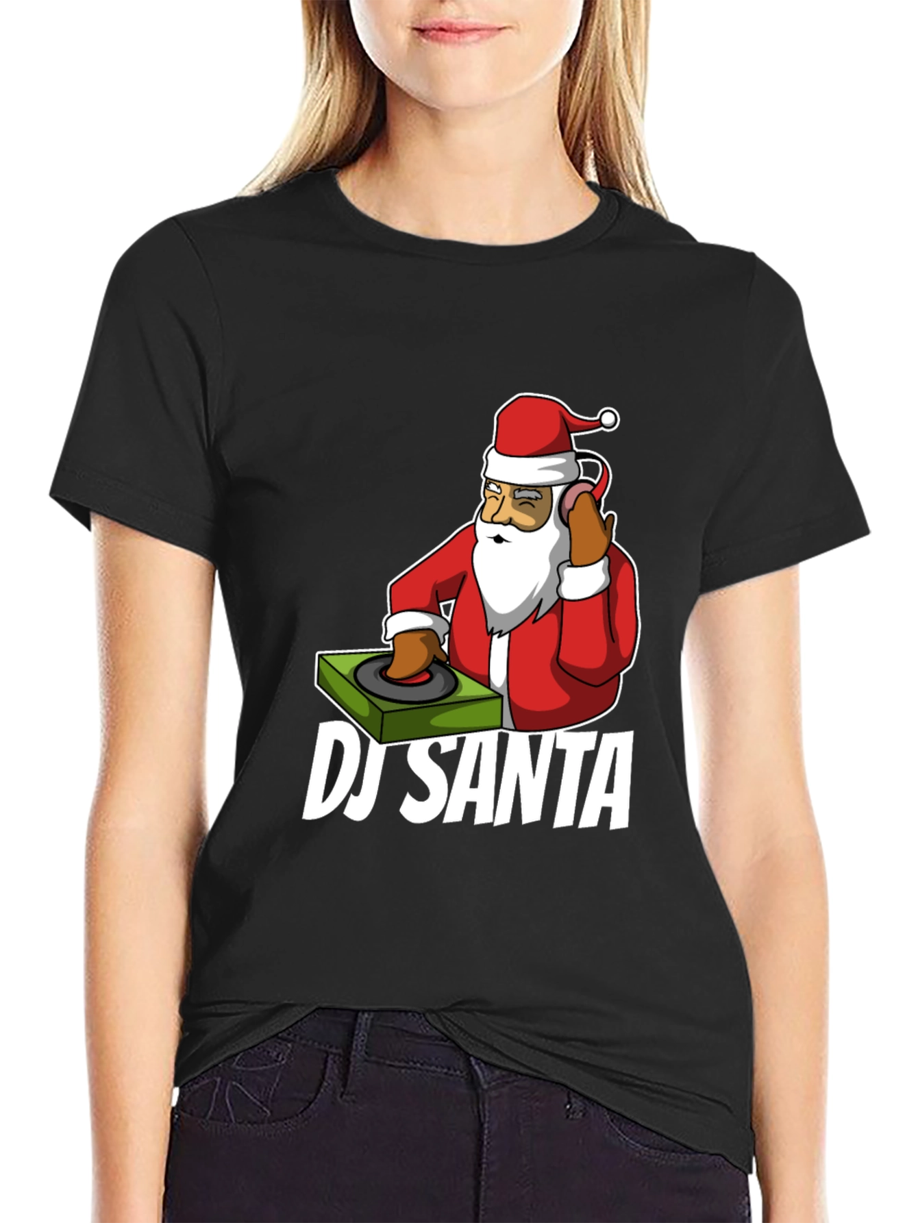 DJ Santa T-Shirt - Holiday Party Ready!