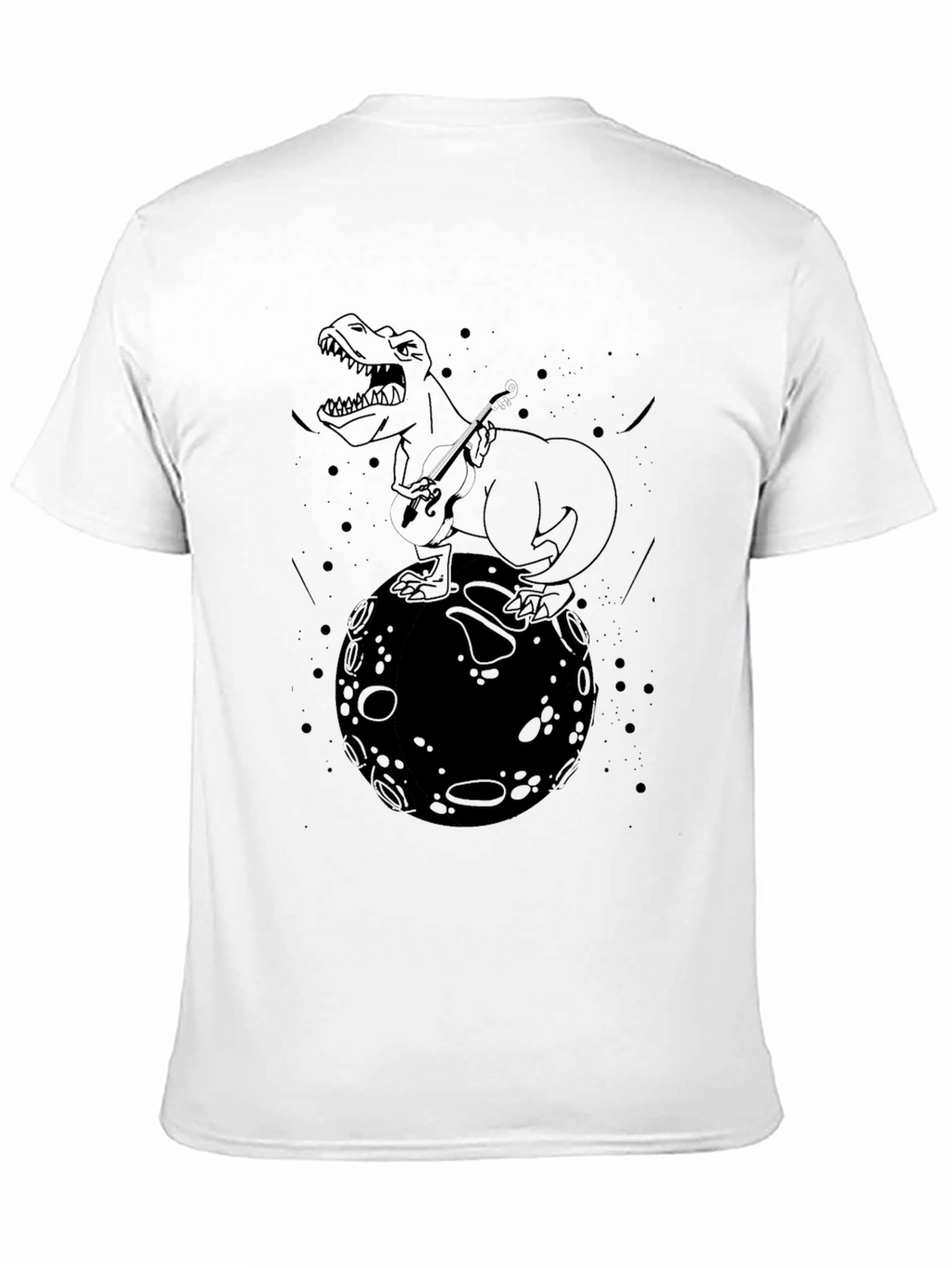 Dino Moon T-Shirt - Black Graphic Tee