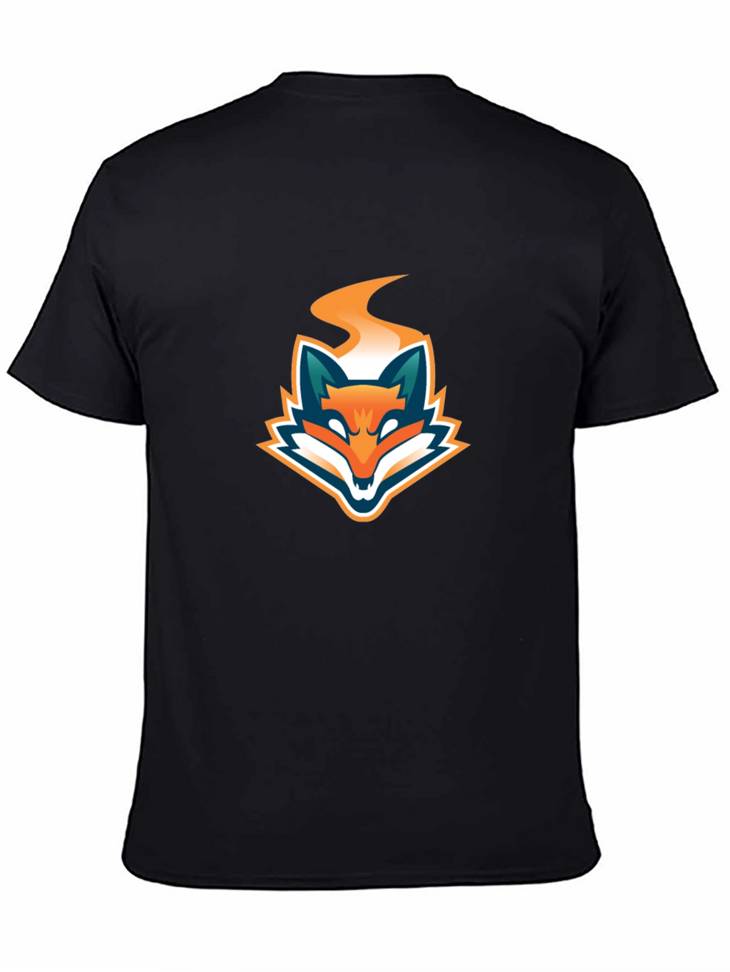 Black T-Shirt with Fiery Fox Logo