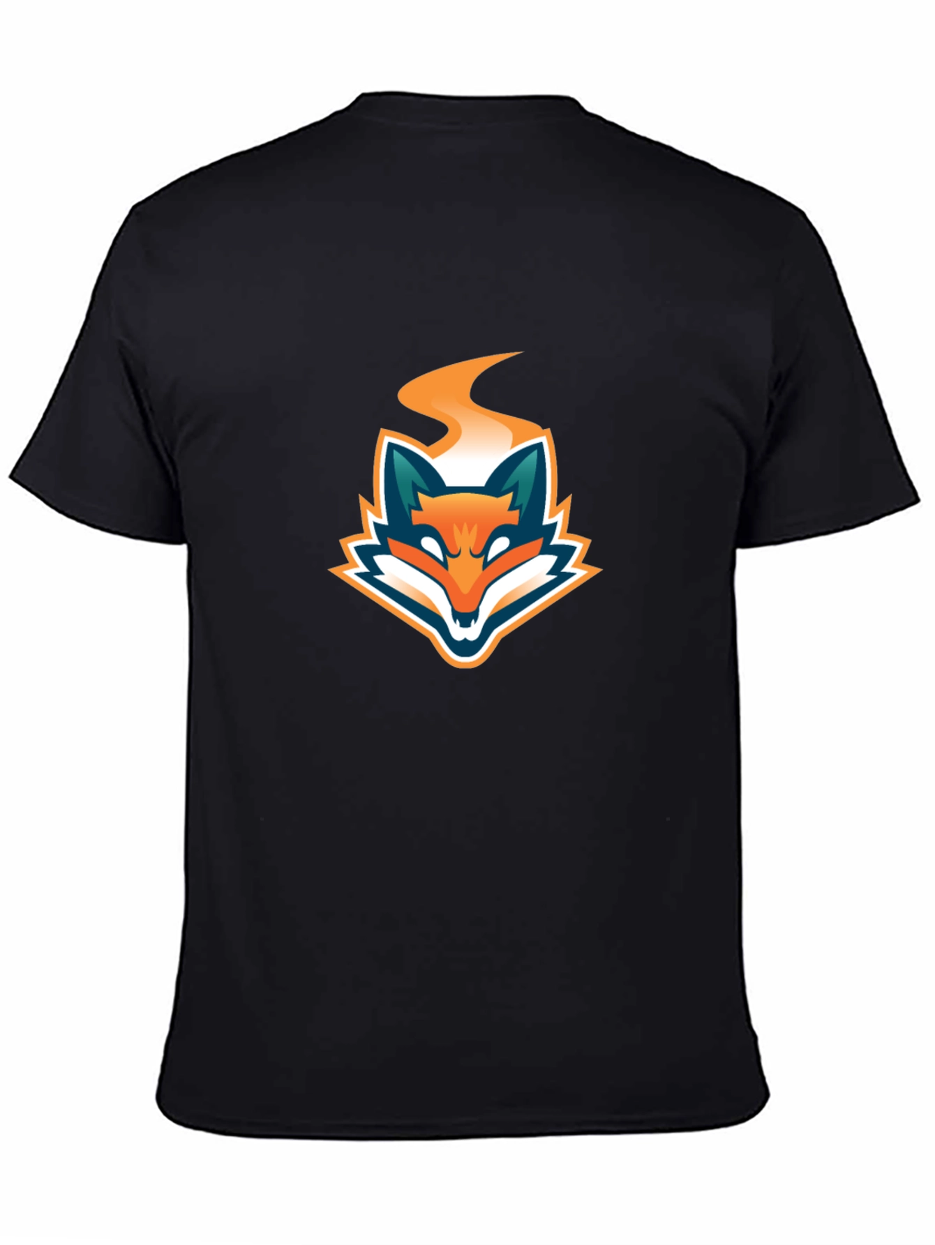 Black T-Shirt with Fiery Fox Logo