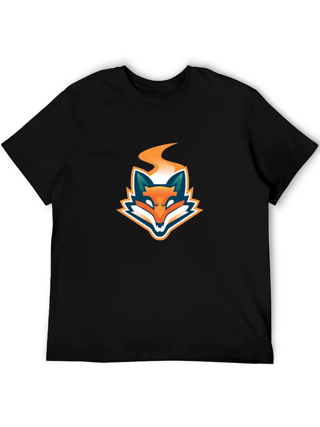 Black T-Shirt with Fiery Fox Logo