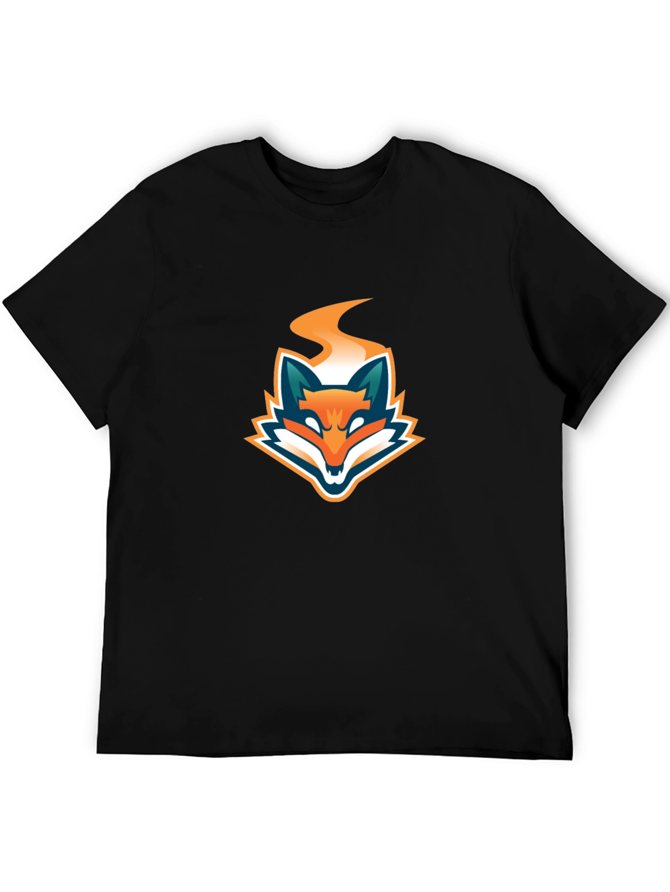Black T-Shirt with Fiery Fox Logo