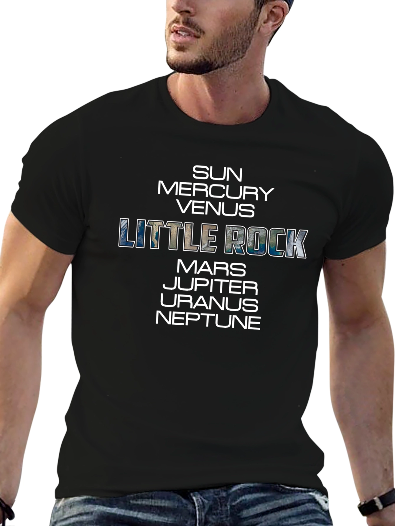 Little Rock Planets Graphic T-Shirt - Unisex
