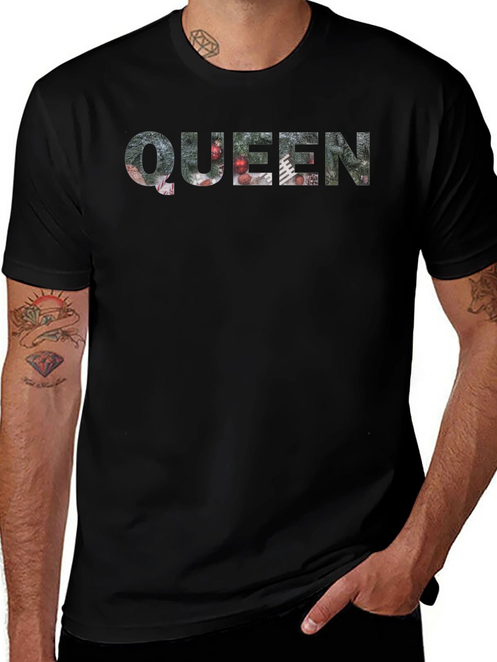 Festive Queen Graphic T-Shirt - Holiday Edition