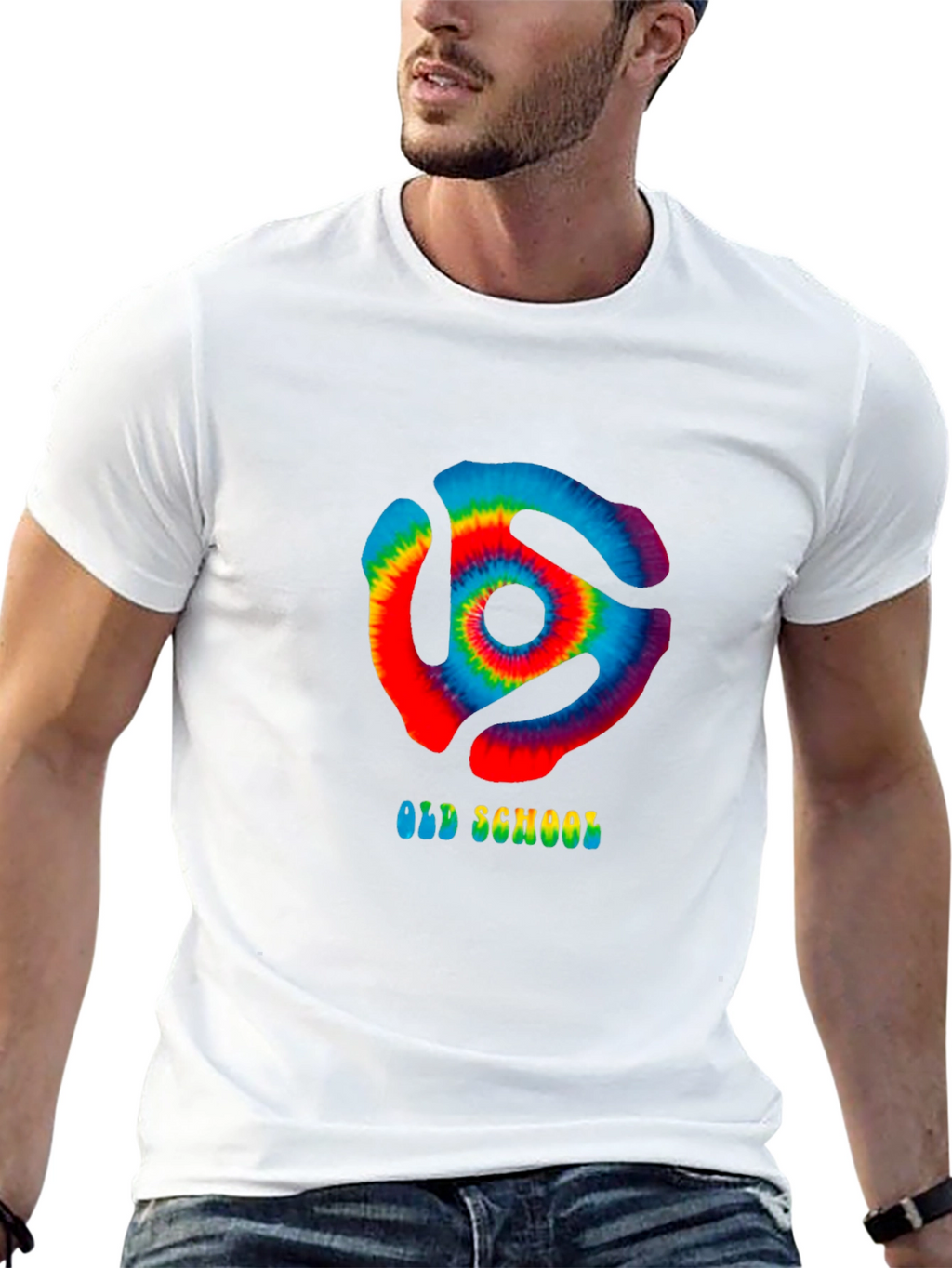 Retro Old School Tie-Dye Graphic T-Shirt