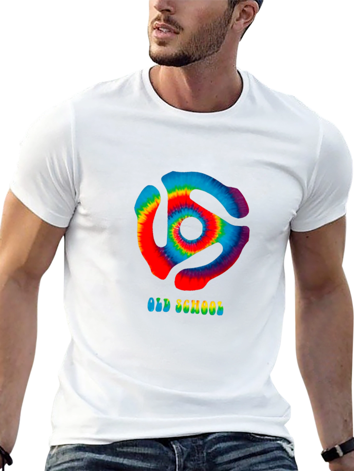 Retro Old School Tie-Dye Graphic T-Shirt
