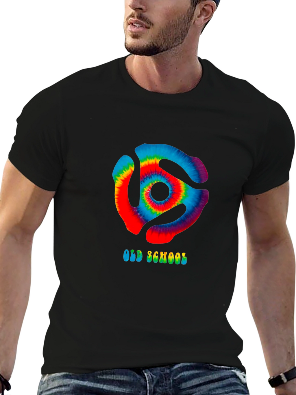Retro Old School Tie-Dye Graphic T-Shirt