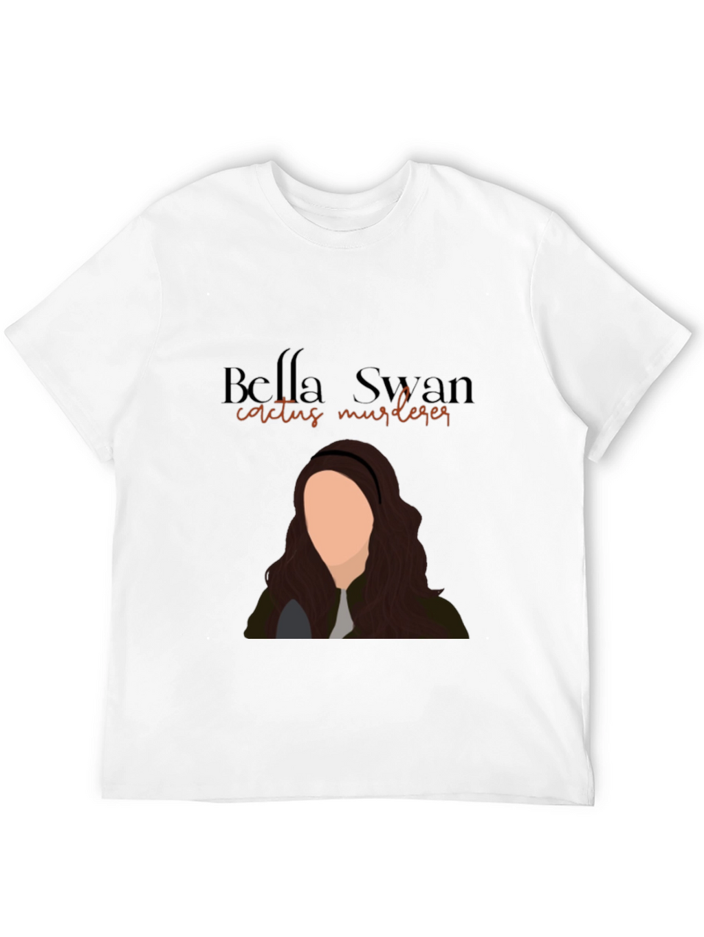 Bella Swan Cactus Murderer Black T-Shirt