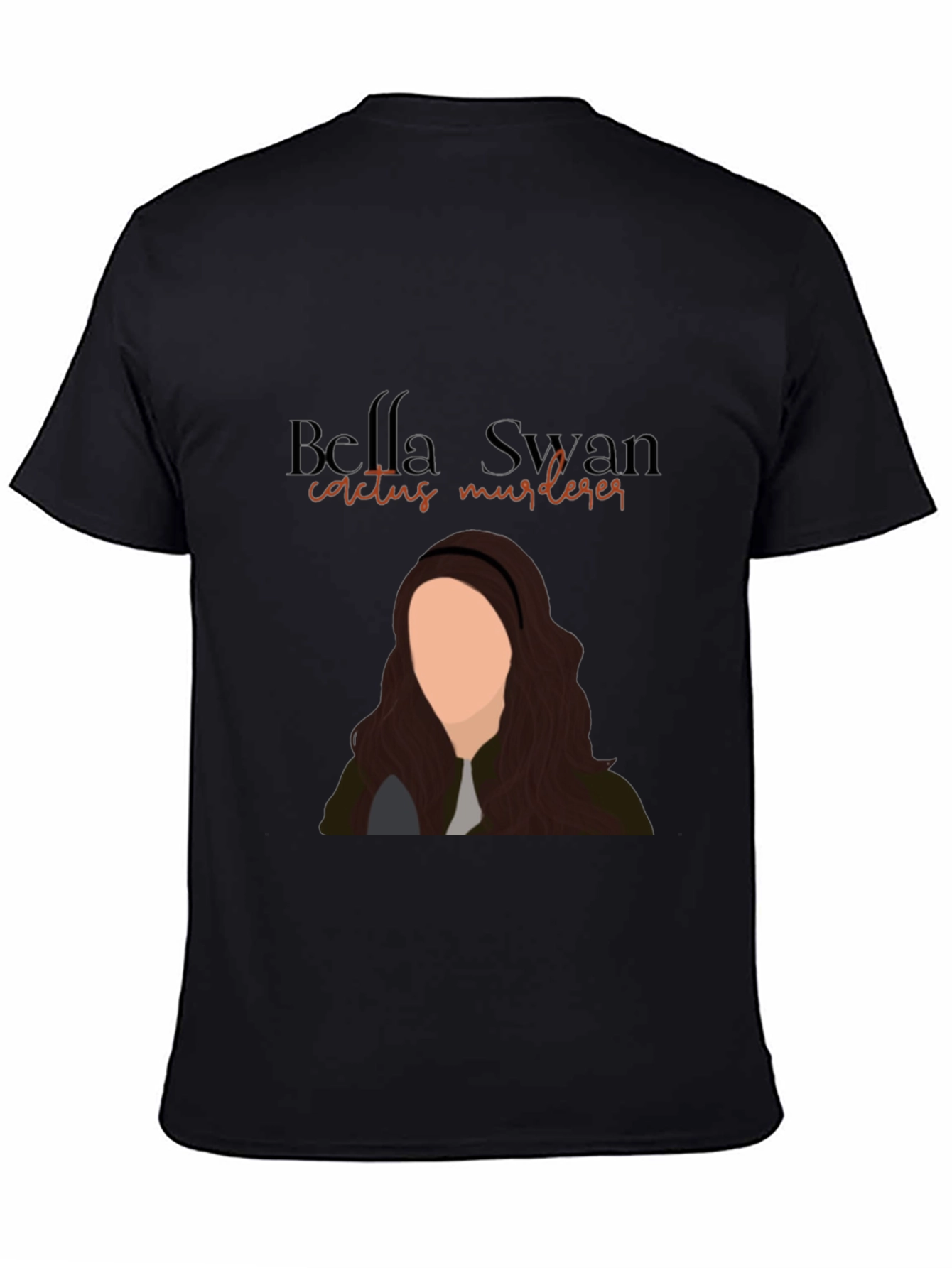 Bella Swan Cactus Murderer Black T-Shirt