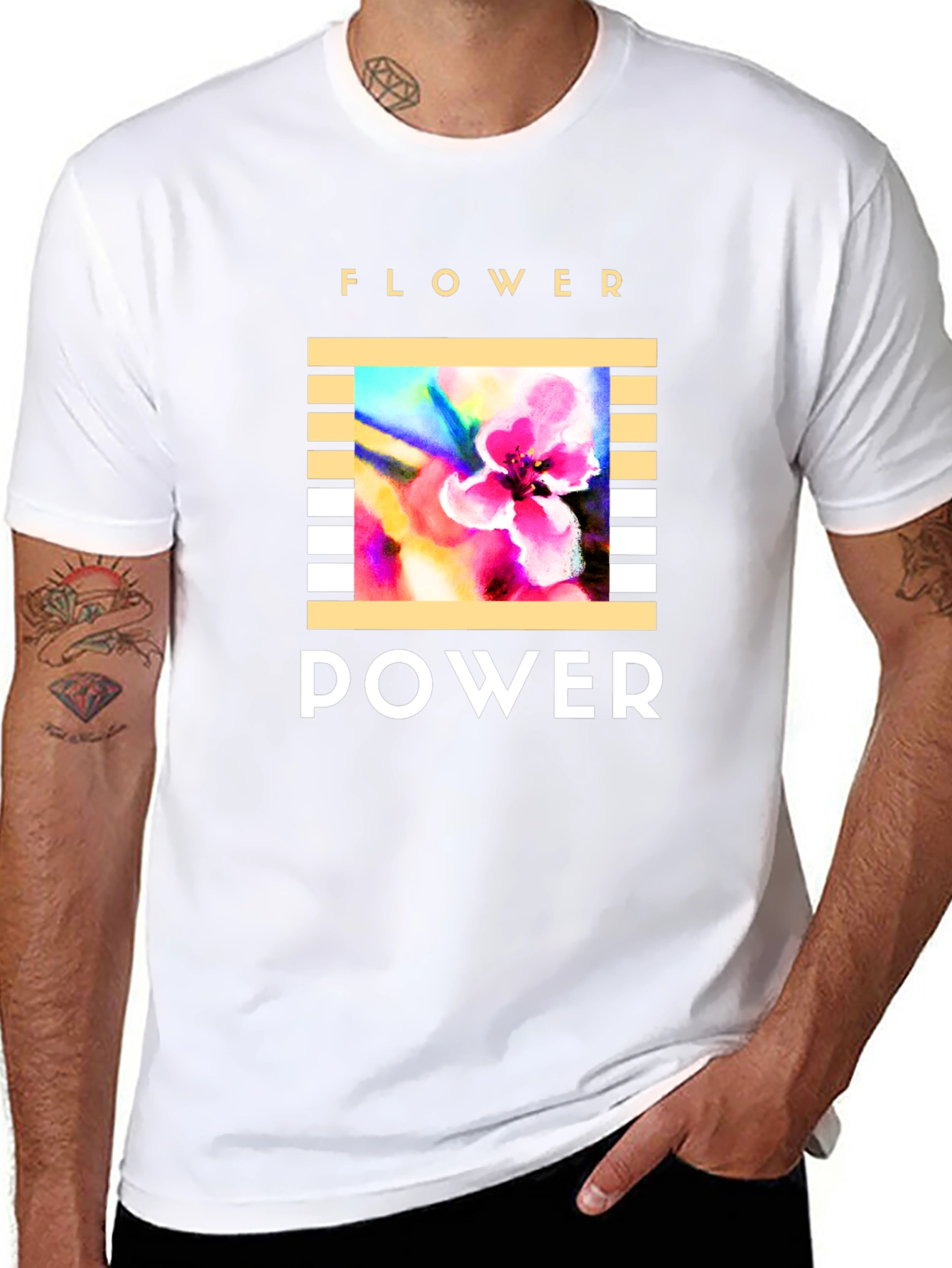 Flower Power T-Shirt - Retro Graphic Tee