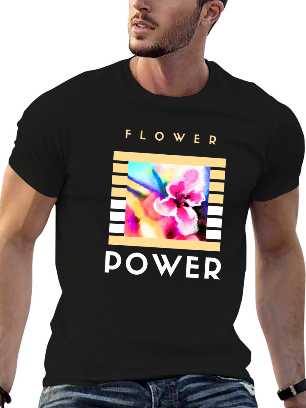 Flower Power T-Shirt - Retro Graphic Tee