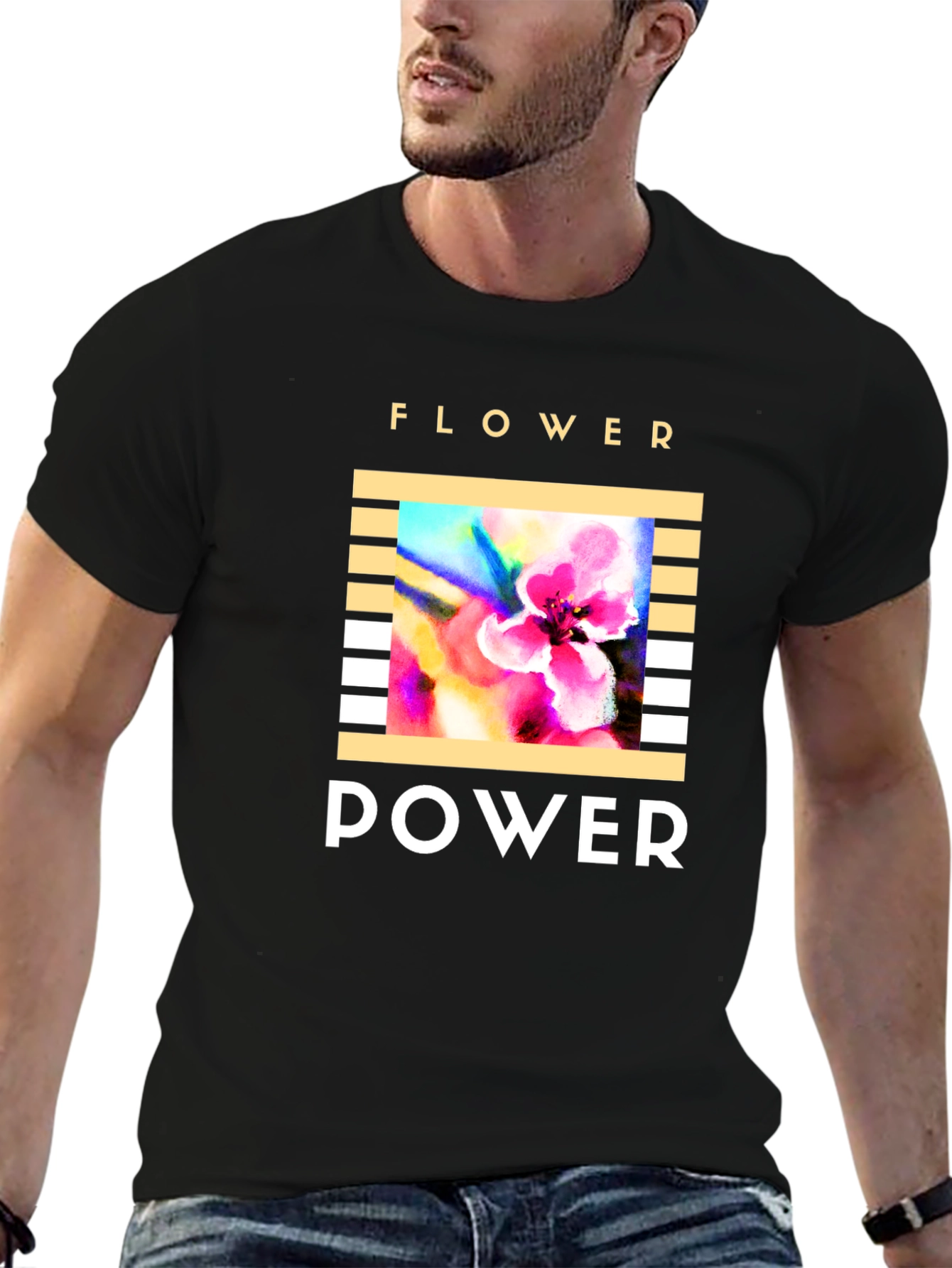 Flower Power T-Shirt - Retro Graphic Tee