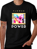 Flower Power T-Shirt - Retro Graphic Tee