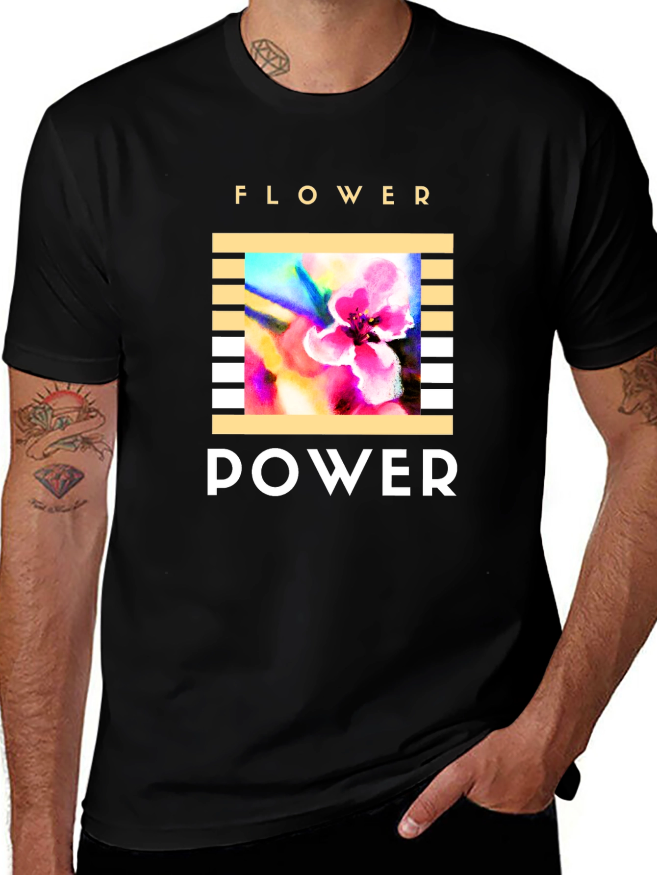 Flower Power T-Shirt - Retro Graphic Tee