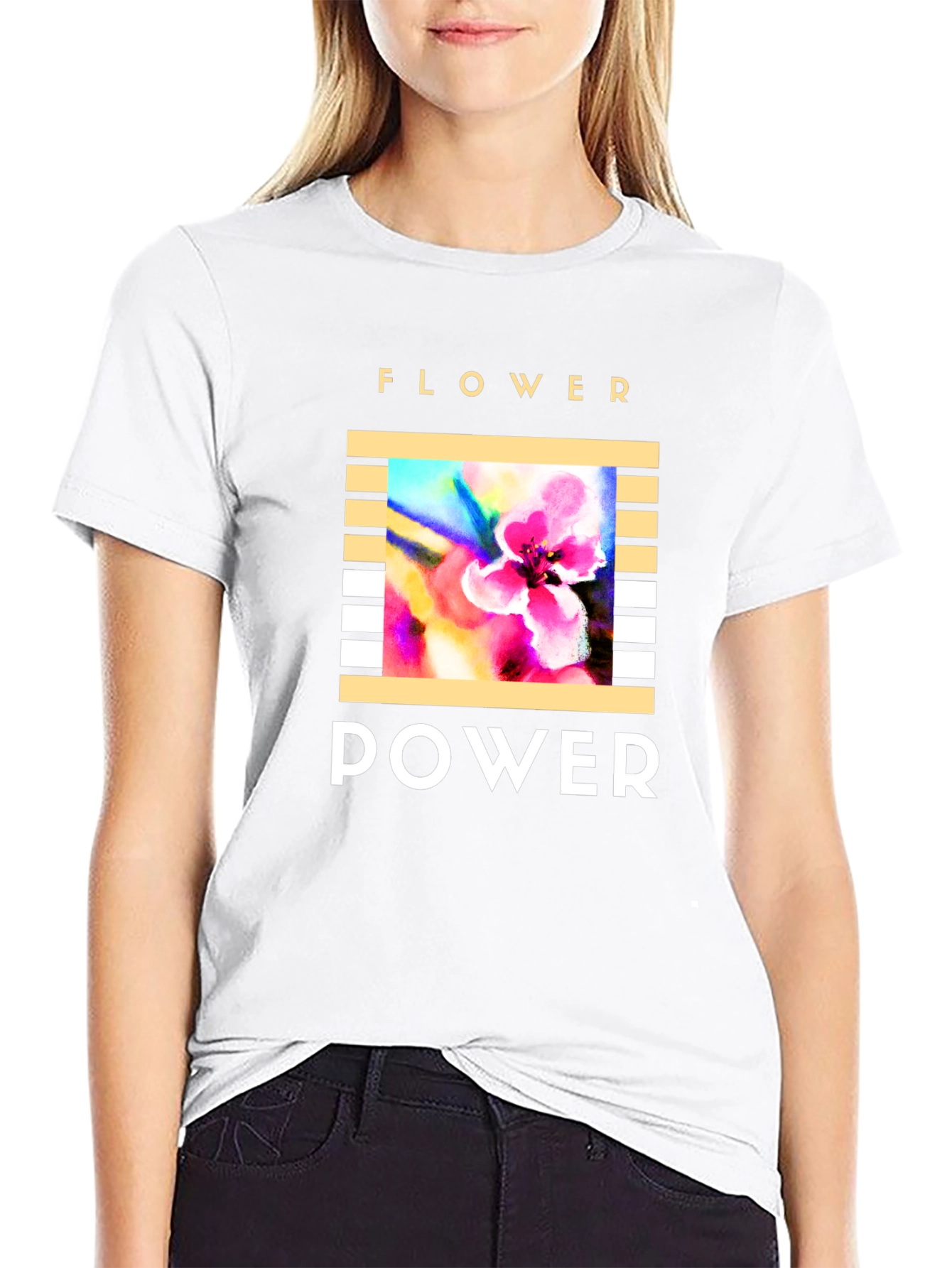 Flower Power T-Shirt - Retro Graphic Tee