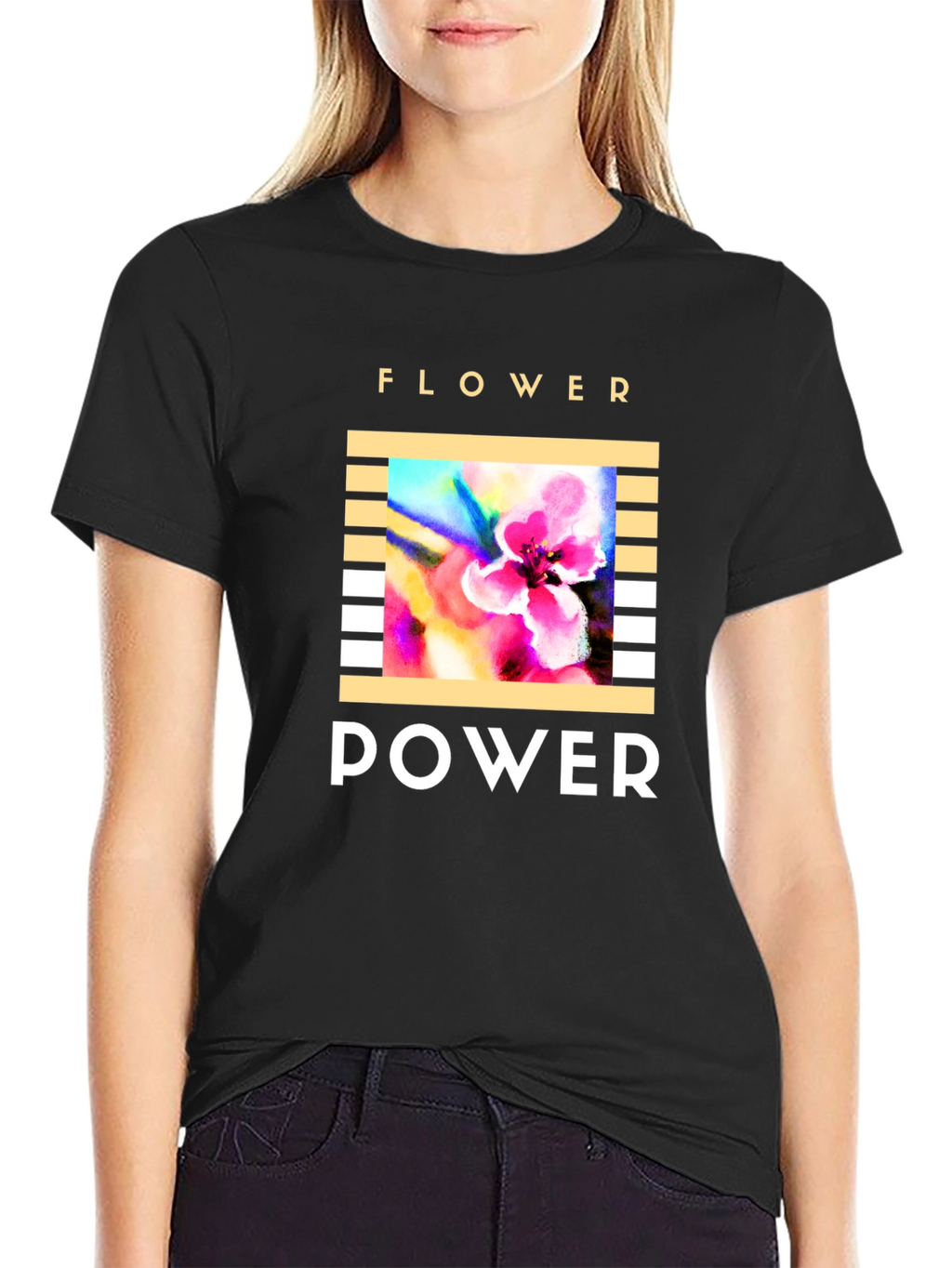 Flower Power T-Shirt - Retro Graphic Tee