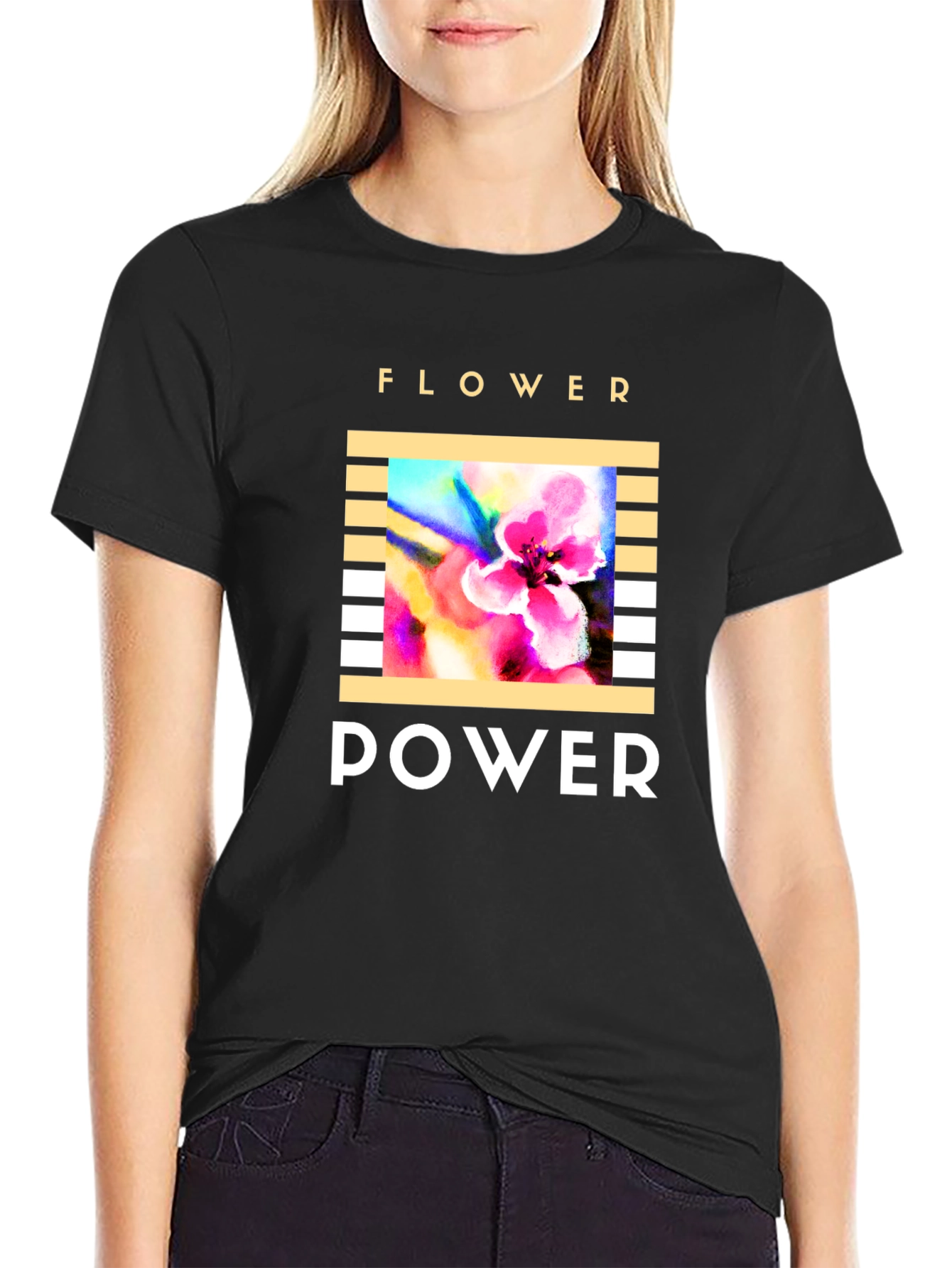 Flower Power T-Shirt - Retro Graphic Tee