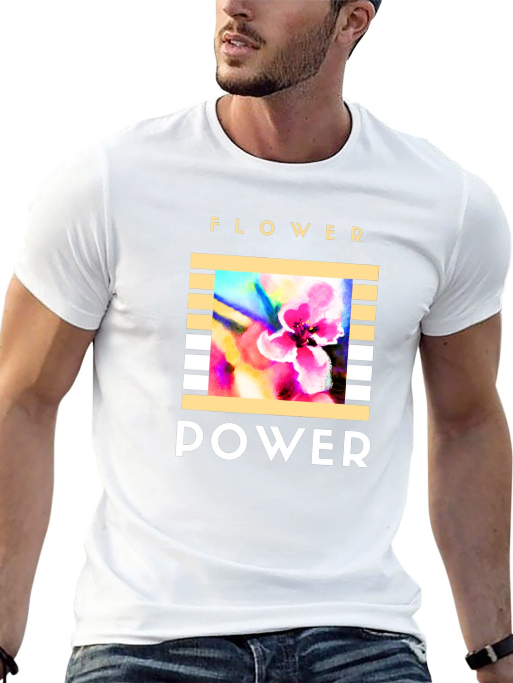 Flower Power T-Shirt - Retro Graphic Tee