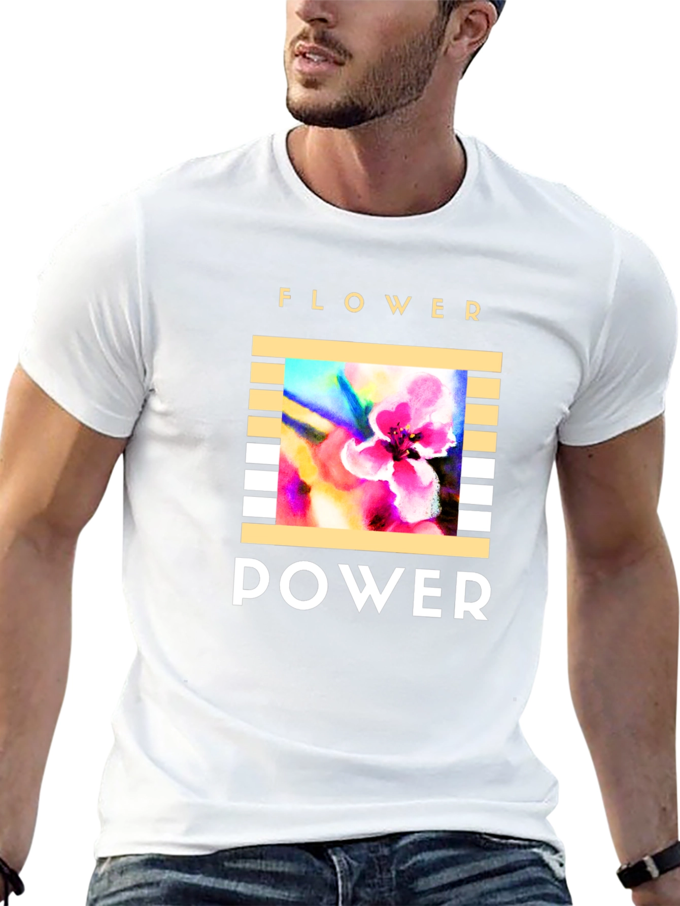 Flower Power T-Shirt - Retro Graphic Tee