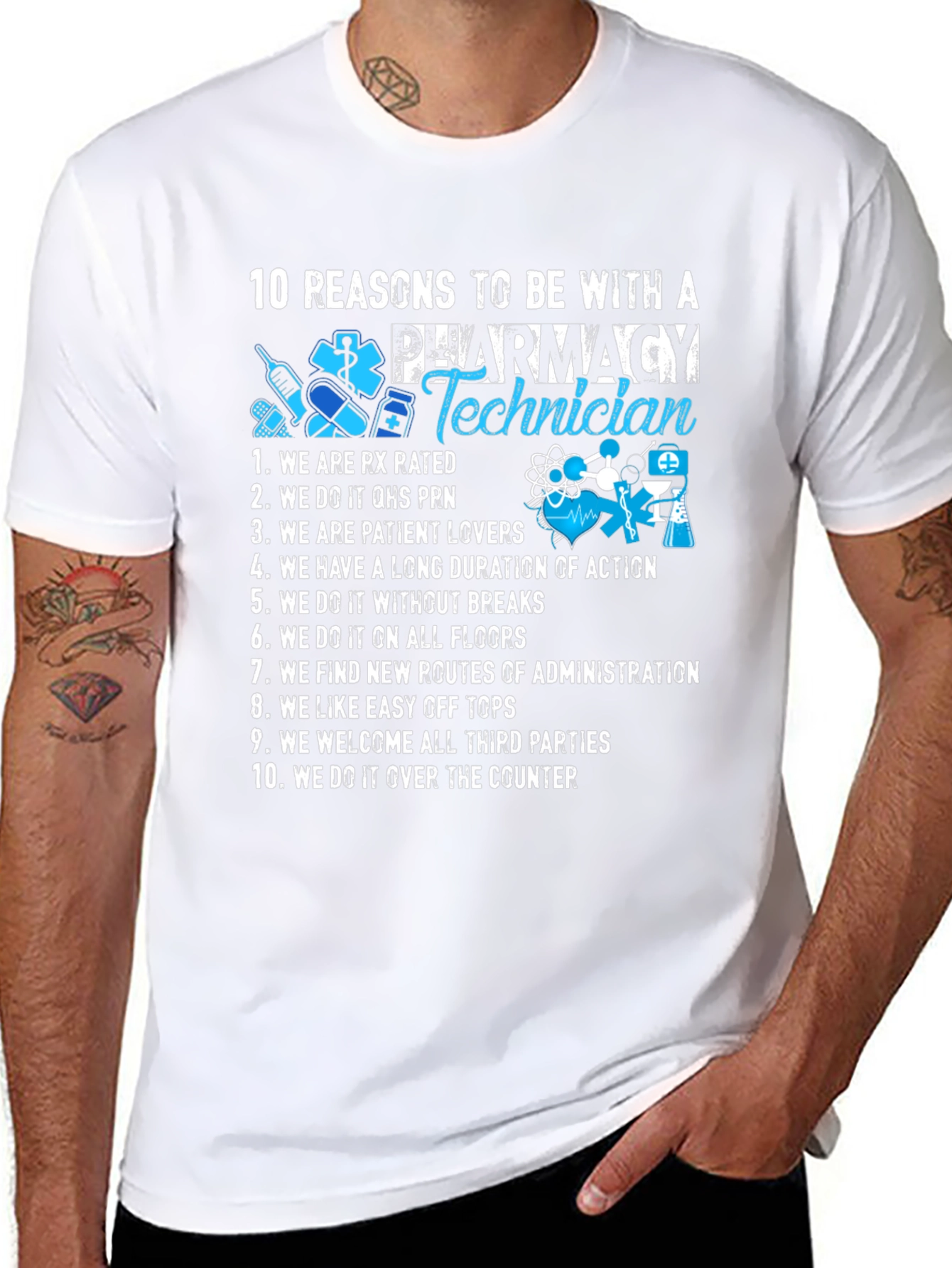 Pharmacy Technician T-Shirt - 10 Reasons