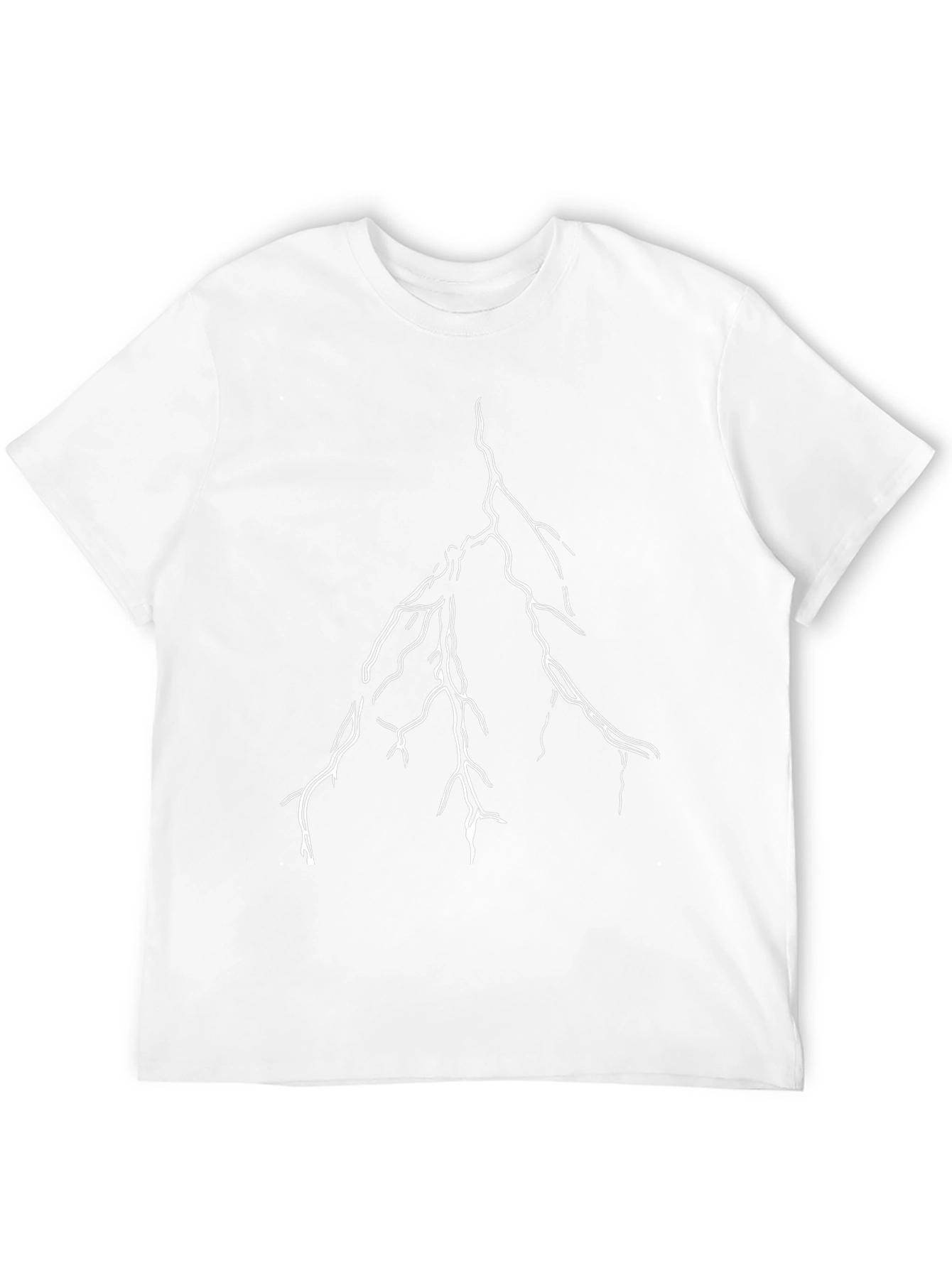 Black Lightning Bolt Graphic Tee