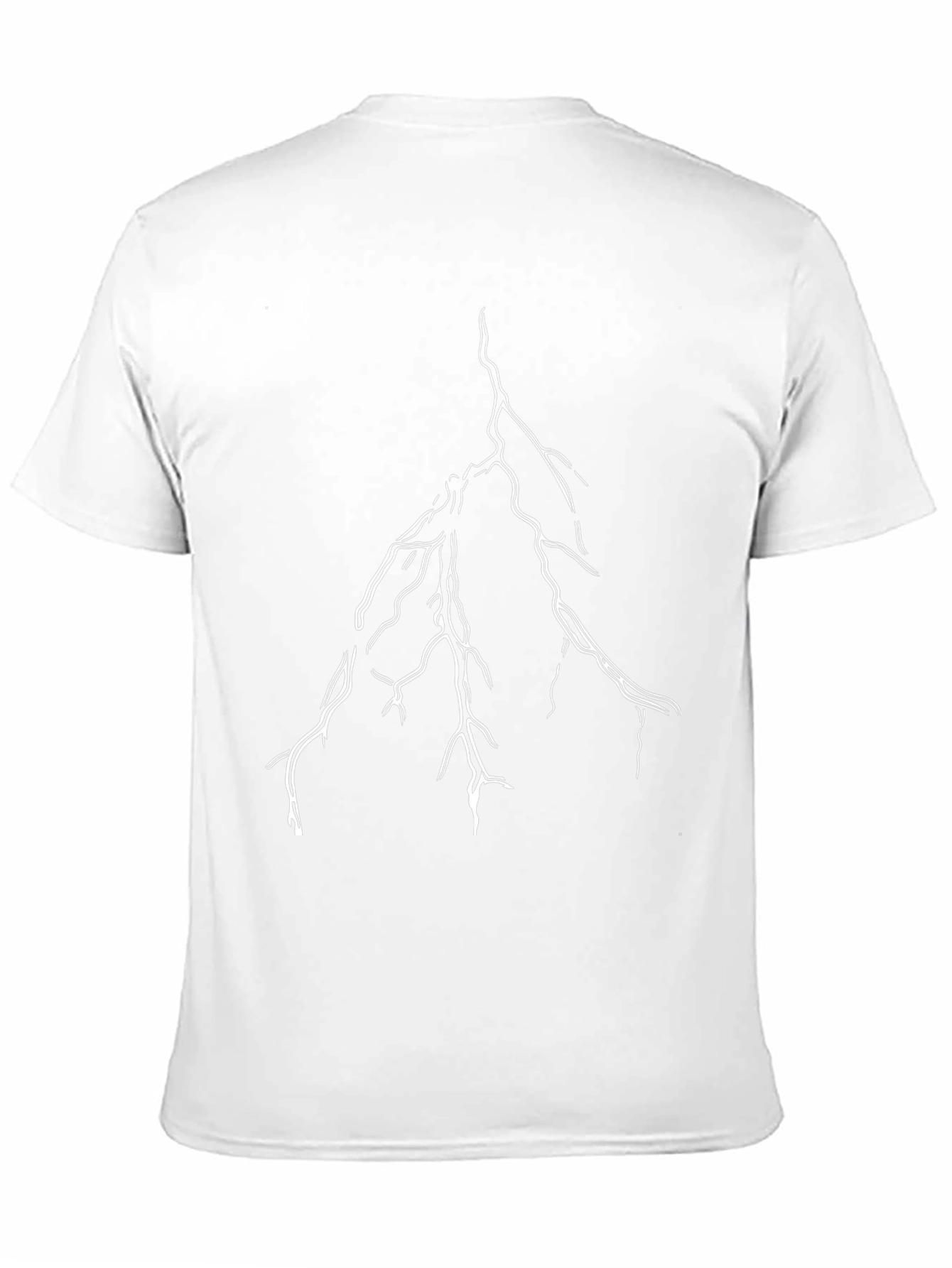 Black Lightning Bolt Graphic Tee
