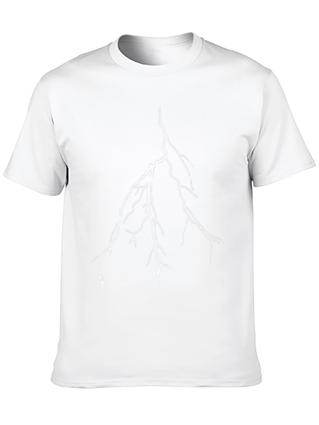Black Lightning Bolt Graphic Tee