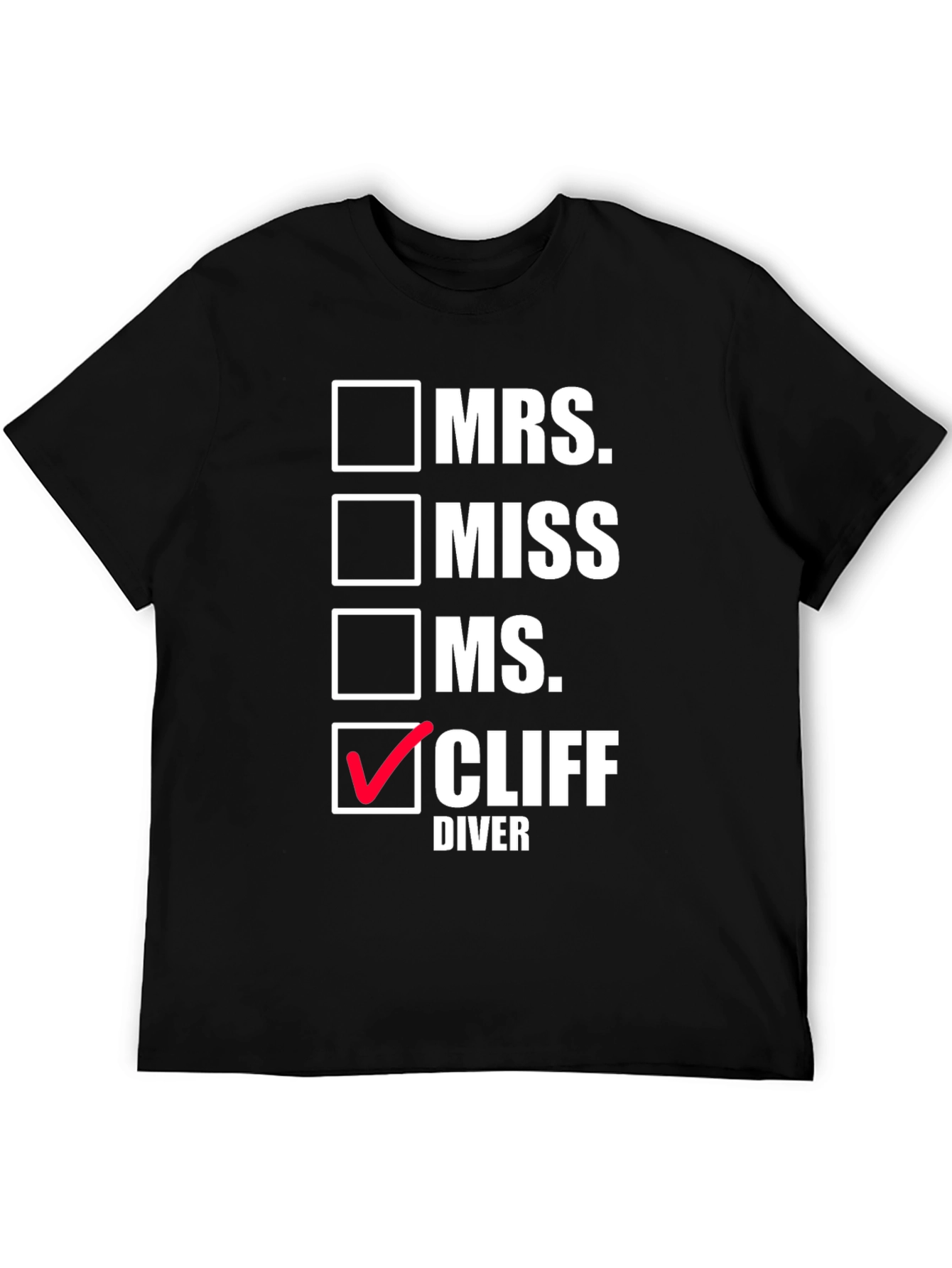 Cliff Diver T-Shirt Novelty Graphic Tee