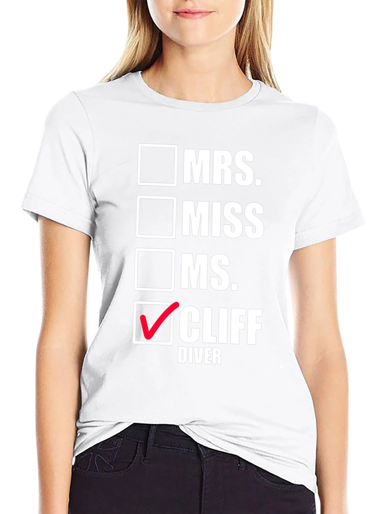 Cliff Diver T-Shirt Novelty Graphic Tee