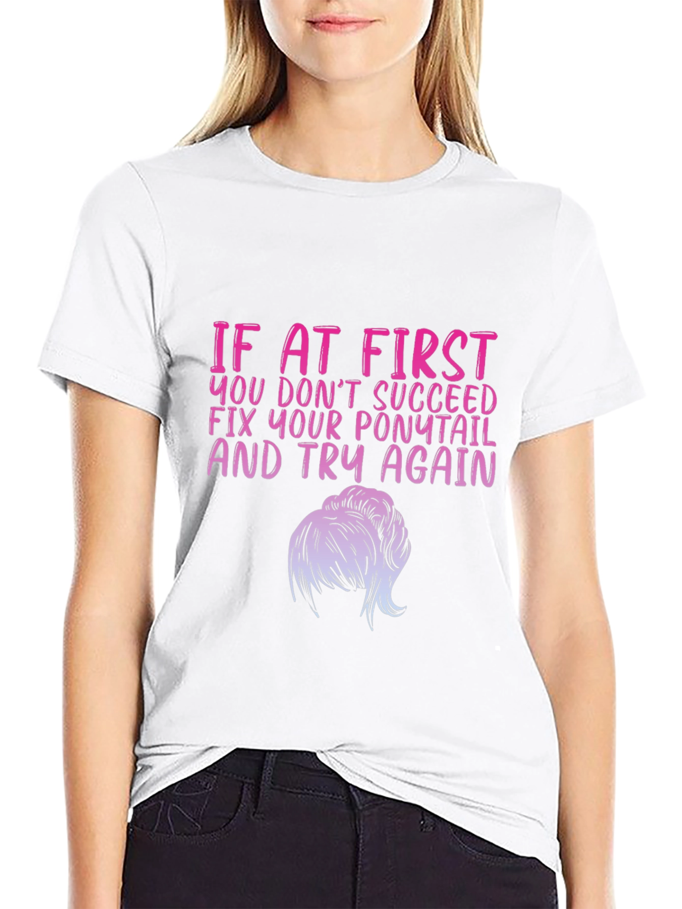 Fix Your Ponytail Graphic Tee