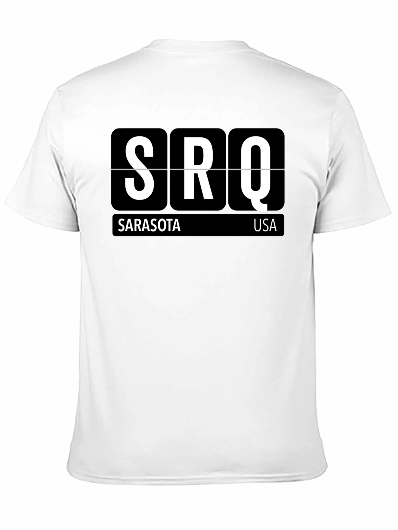 Sarasota Airport Code SRQ Black T-Shirt