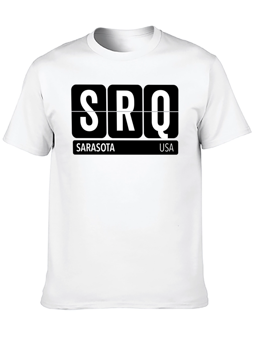 Sarasota Airport Code SRQ Black T-Shirt