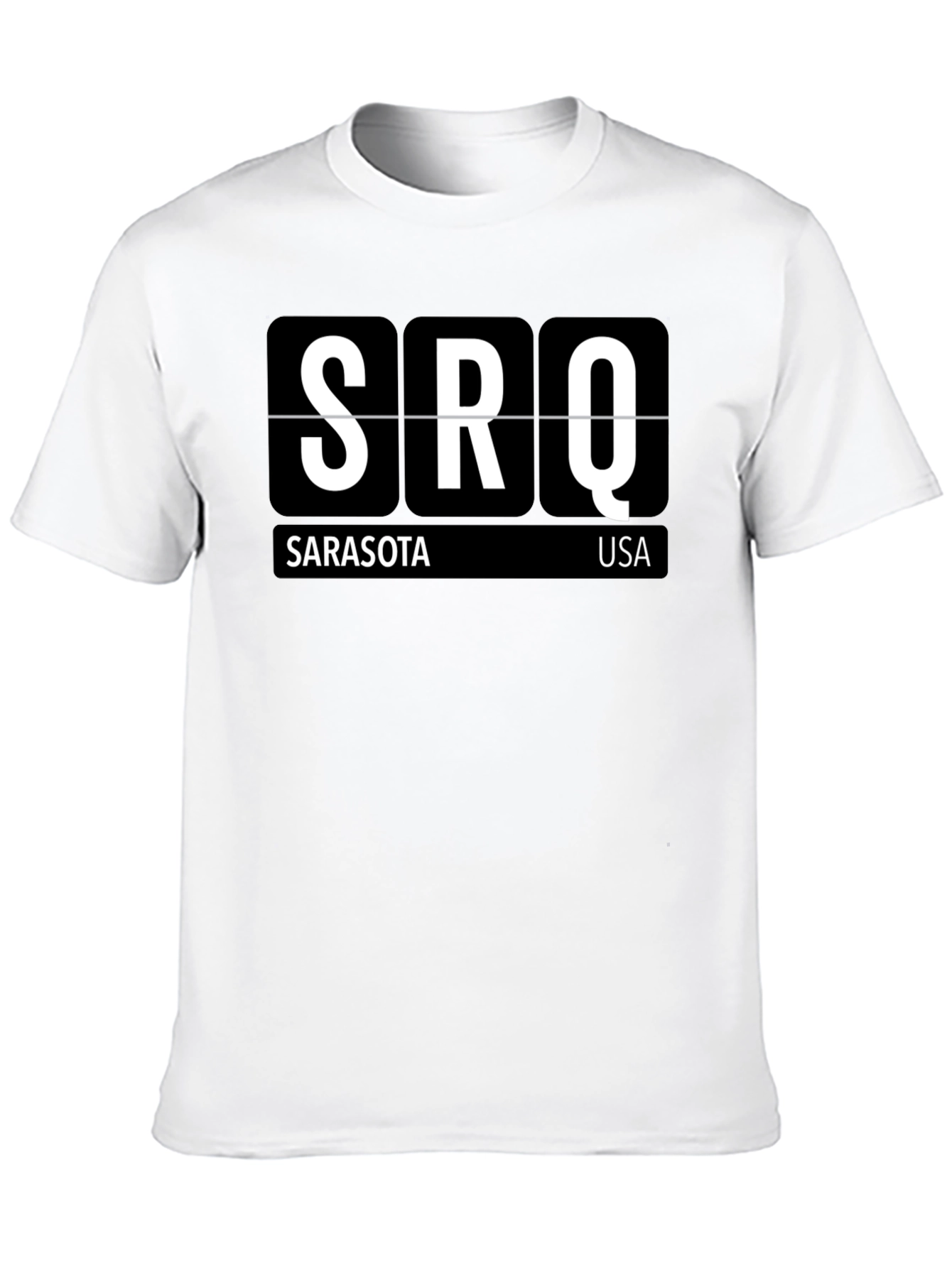 Sarasota Airport Code SRQ Black T-Shirt