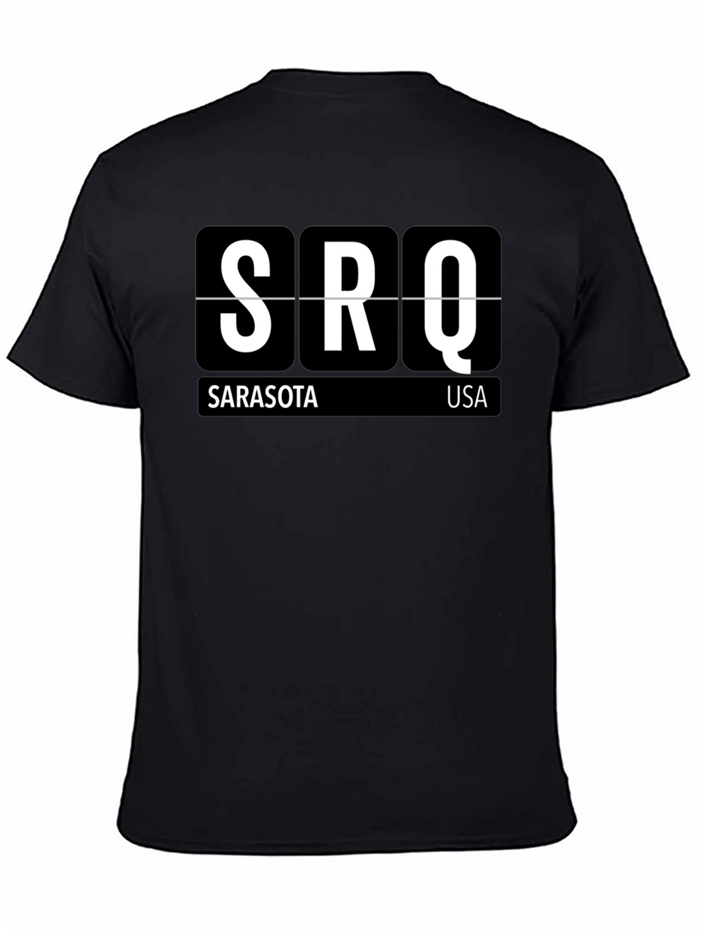 Sarasota Airport Code SRQ Black T-Shirt