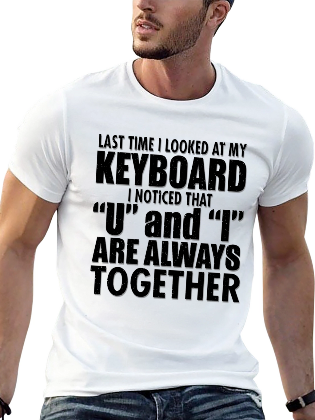 Funny Keyboard U and I T-Shirt