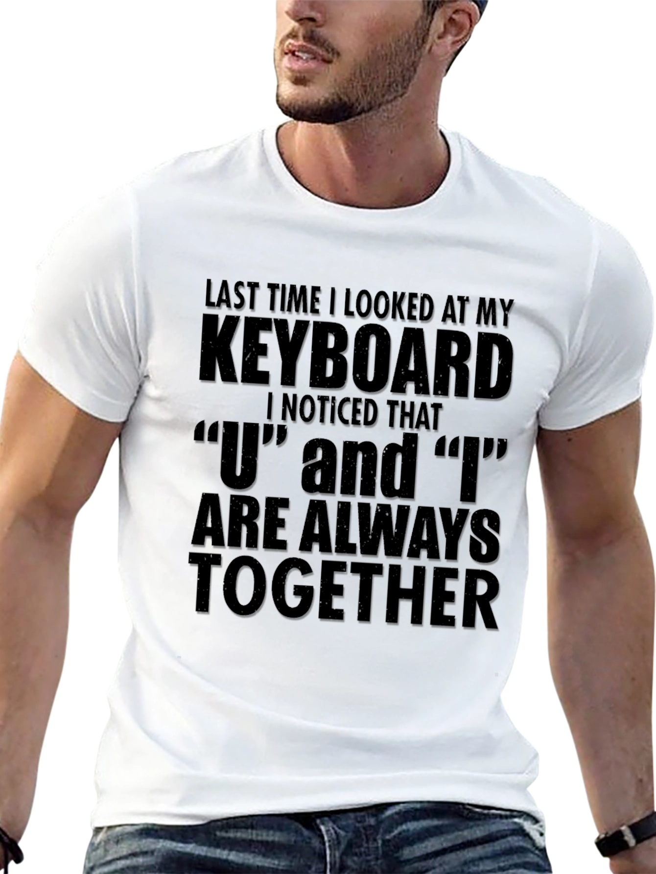 Funny Keyboard U and I T-Shirt