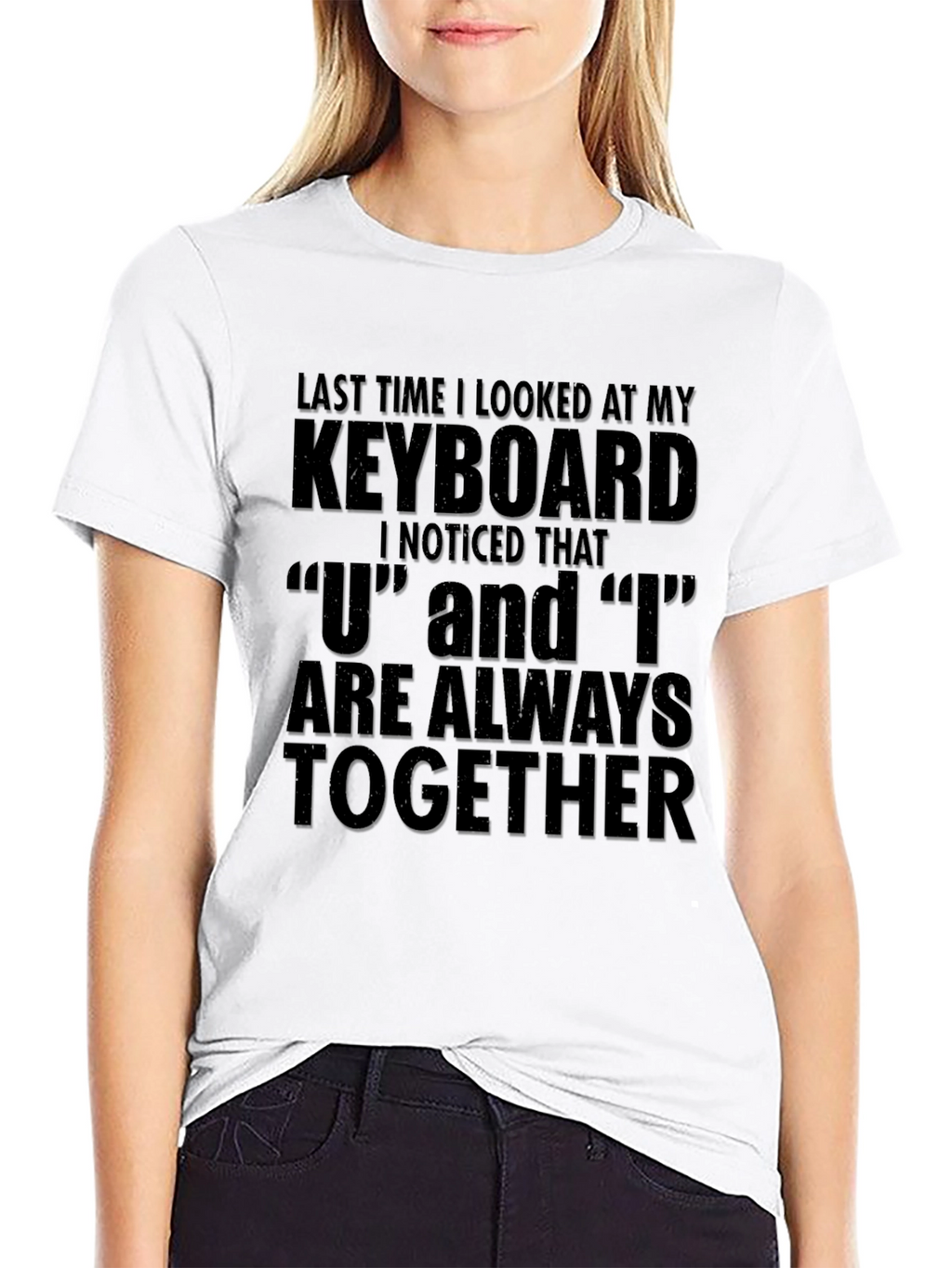 Funny Keyboard U and I T-Shirt