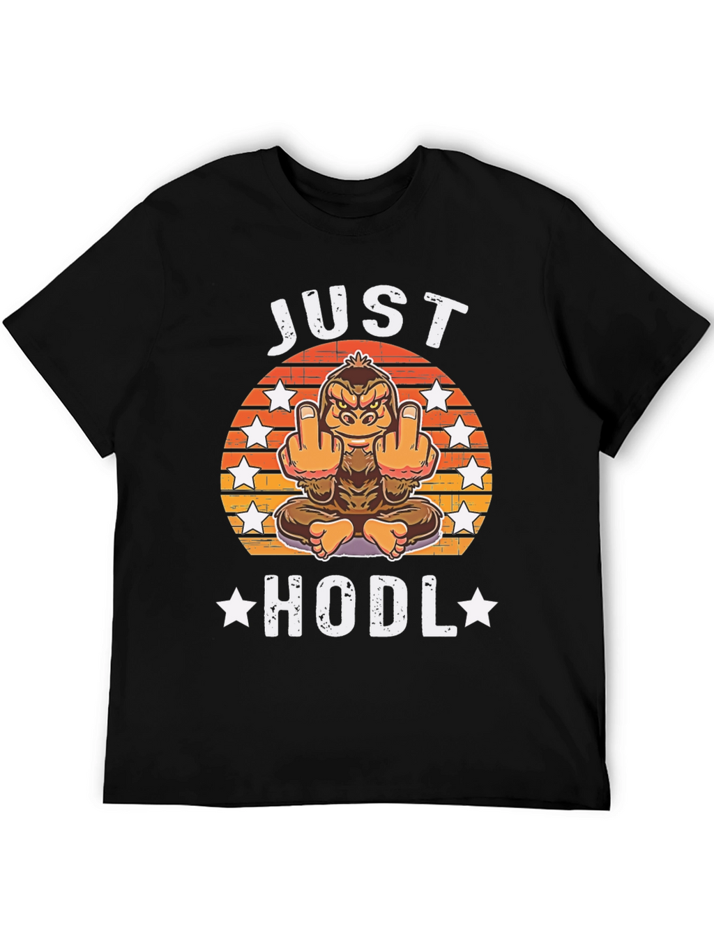 Just HODL T-Shirt - Funny Crypto Ape Design