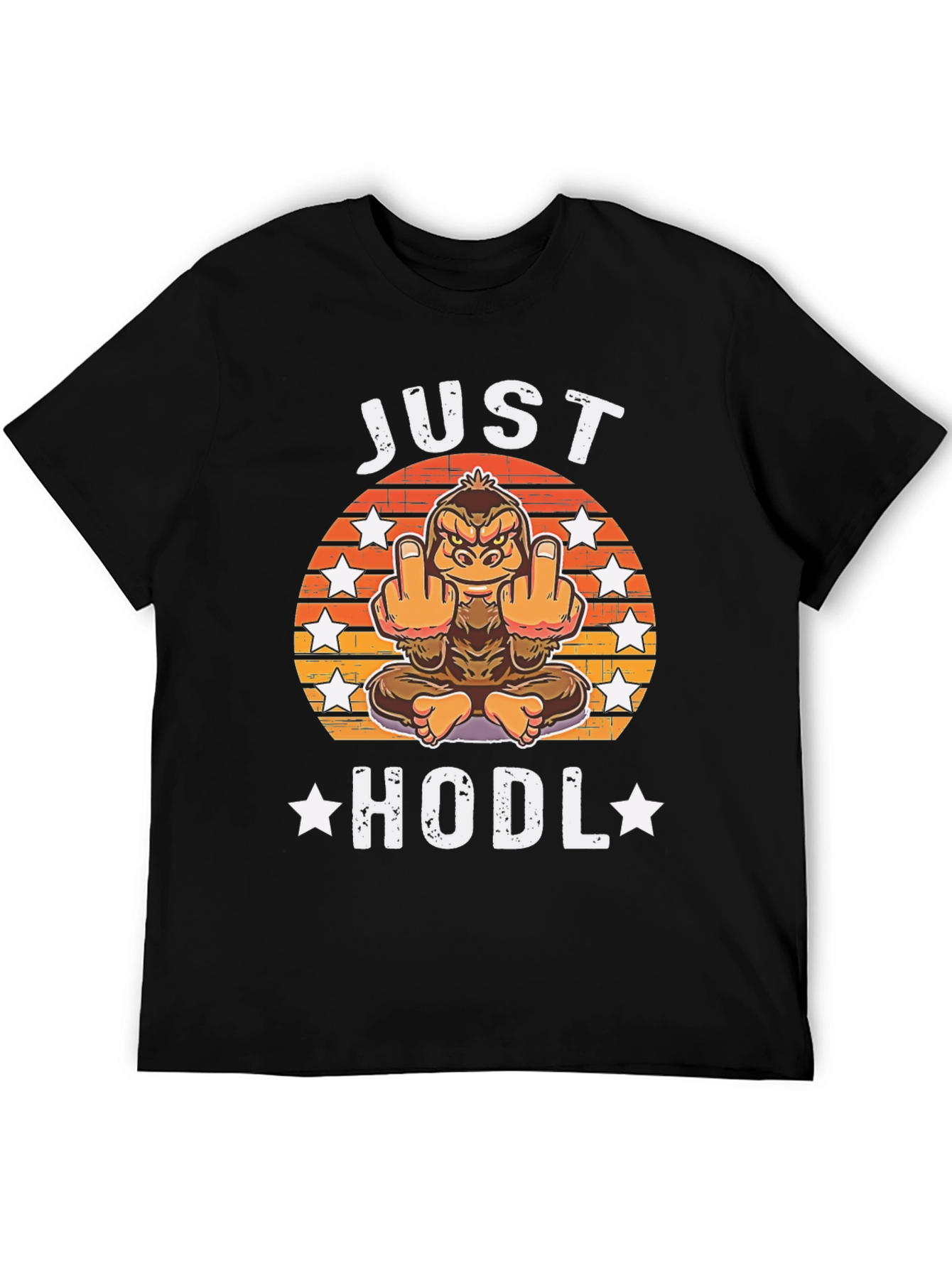 Just HODL T-Shirt - Funny Crypto Ape Design