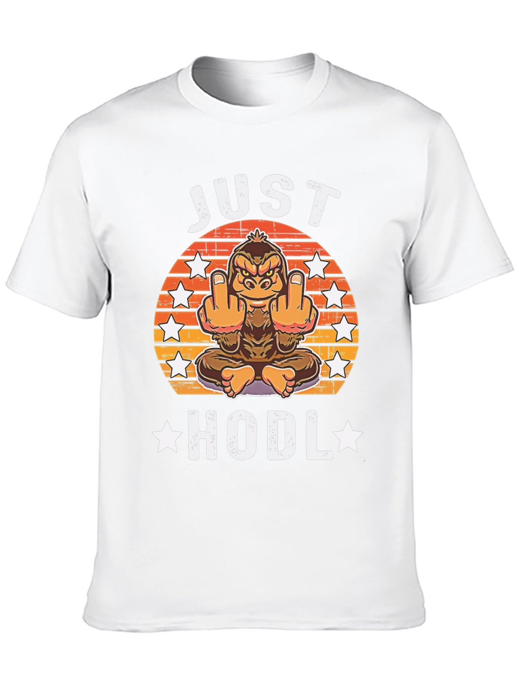 Just HODL T-Shirt - Funny Crypto Ape Design