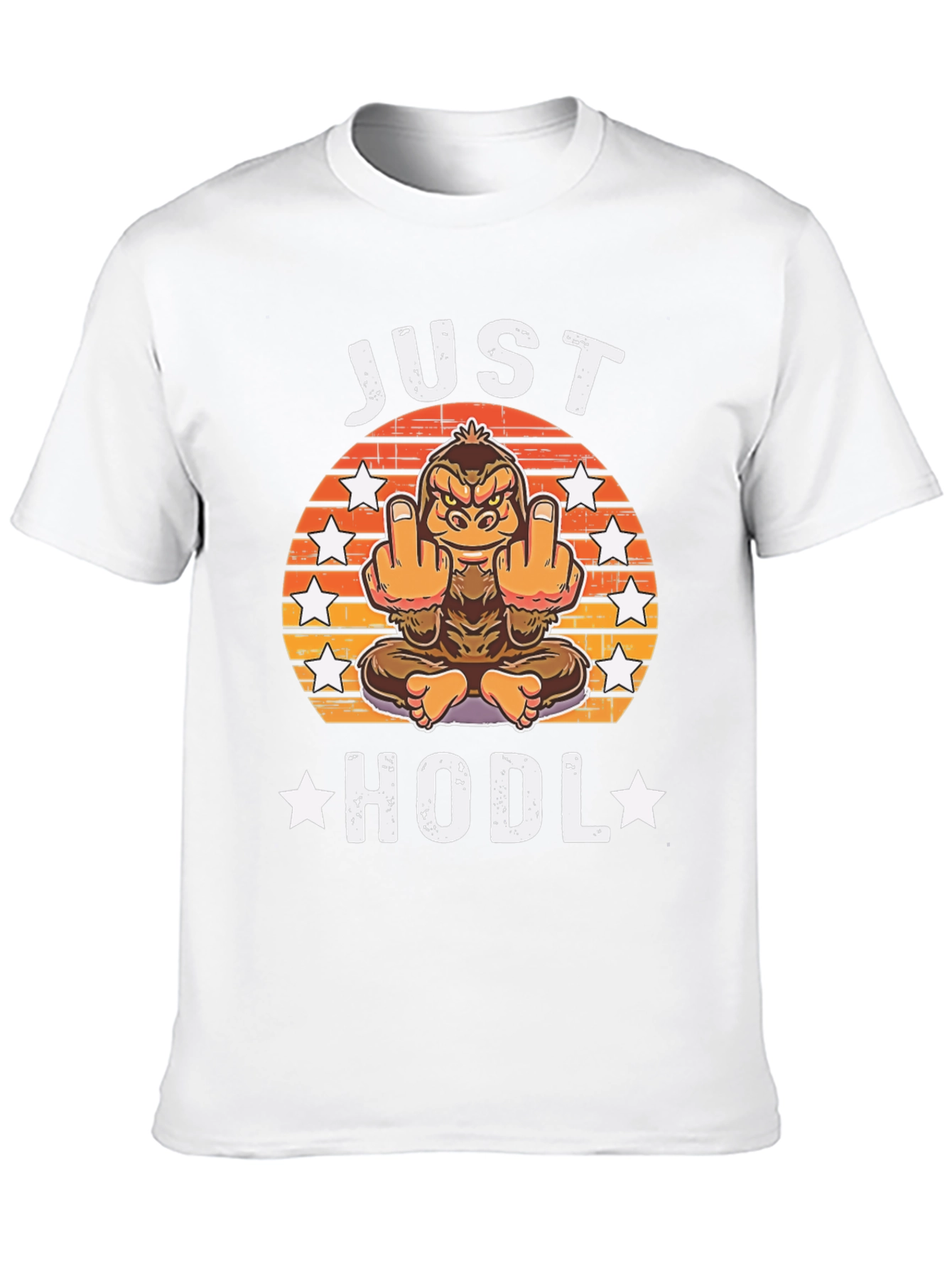 Just HODL T-Shirt - Funny Crypto Ape Design