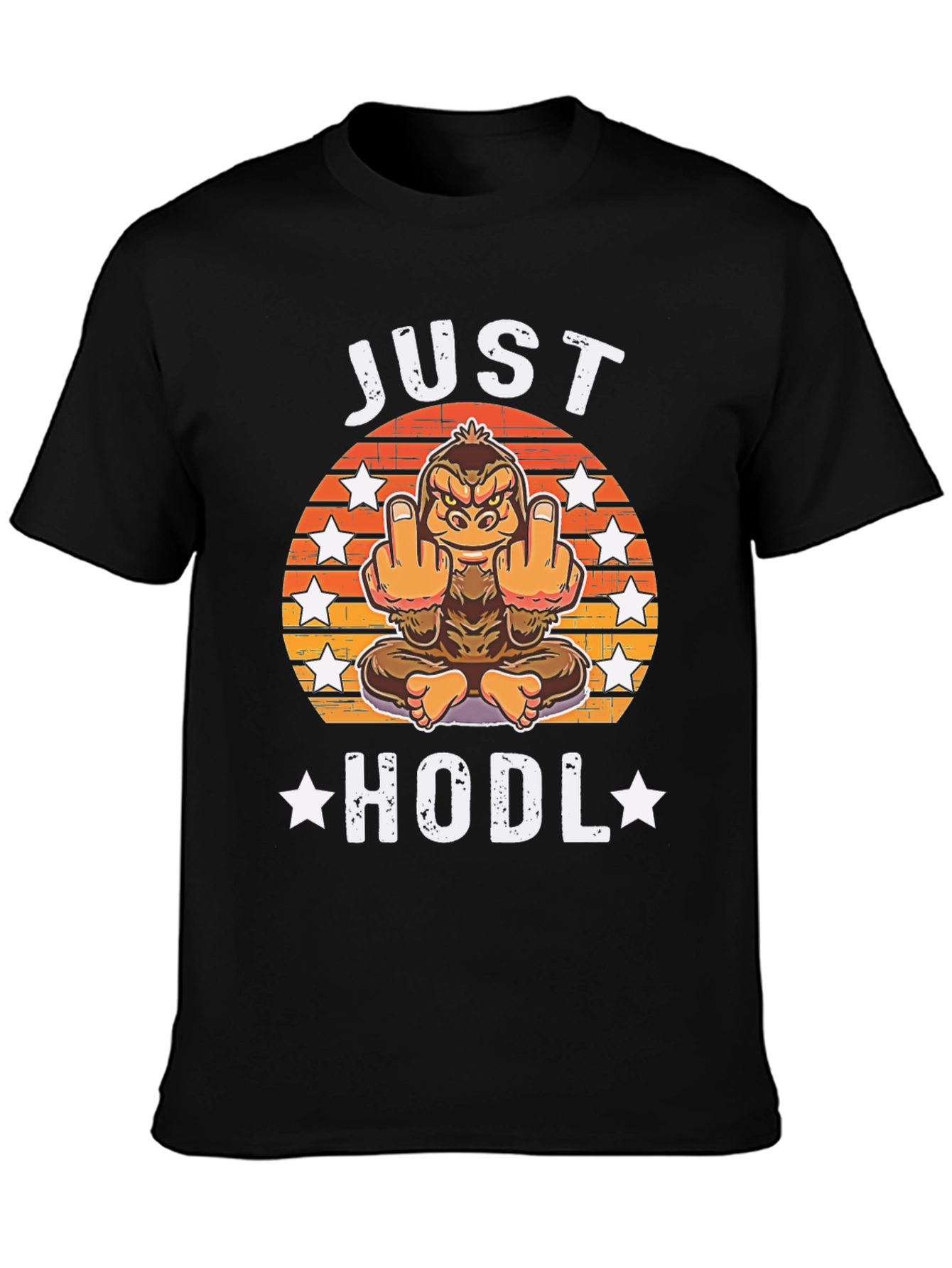 Just HODL T-Shirt - Funny Crypto Ape Design