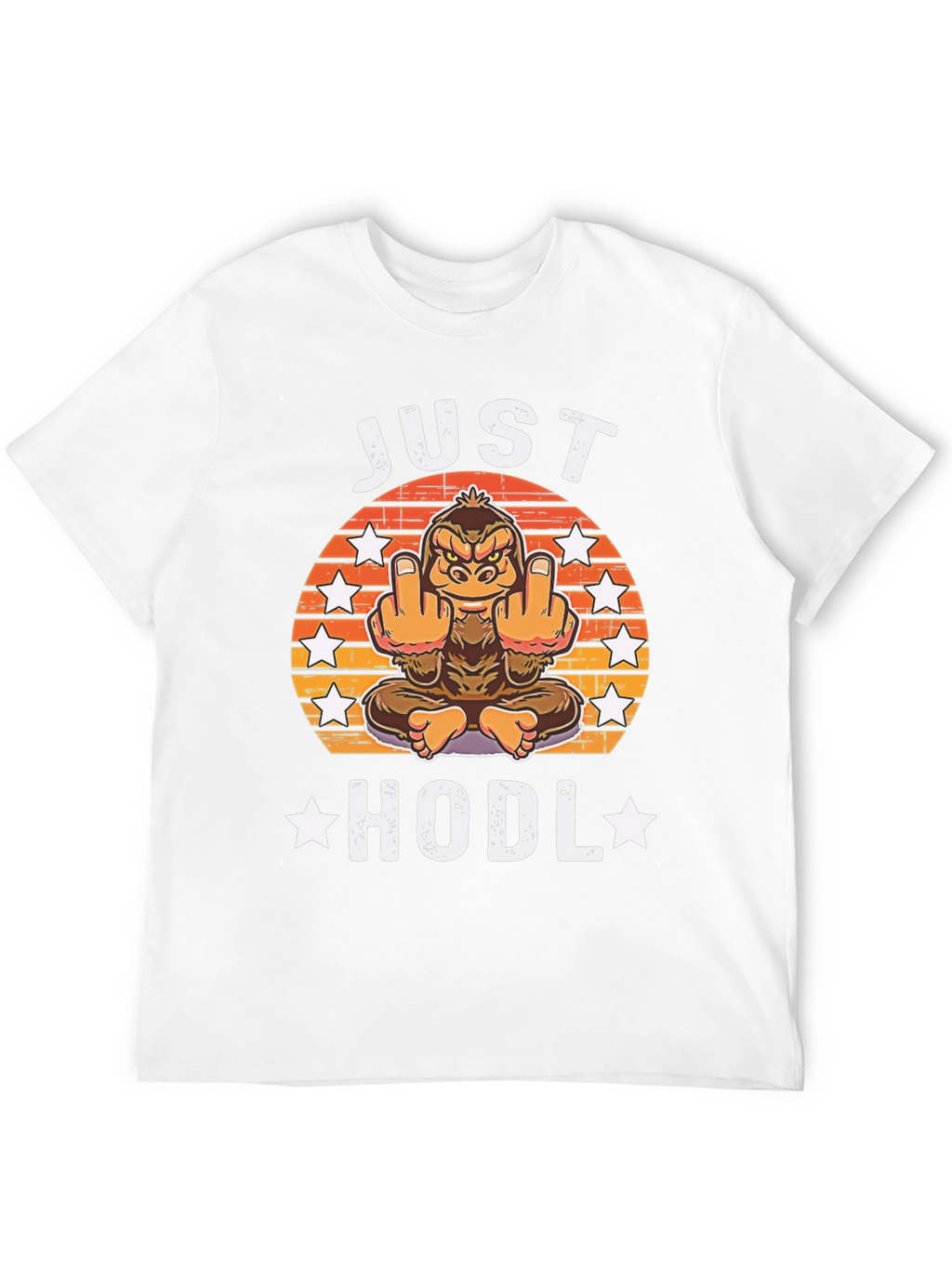 Just HODL T-Shirt - Funny Crypto Ape Design