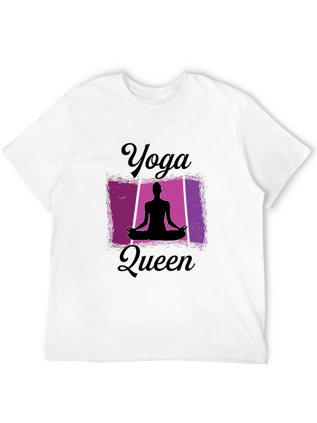 Yoga Queen Black T-Shirt for Women