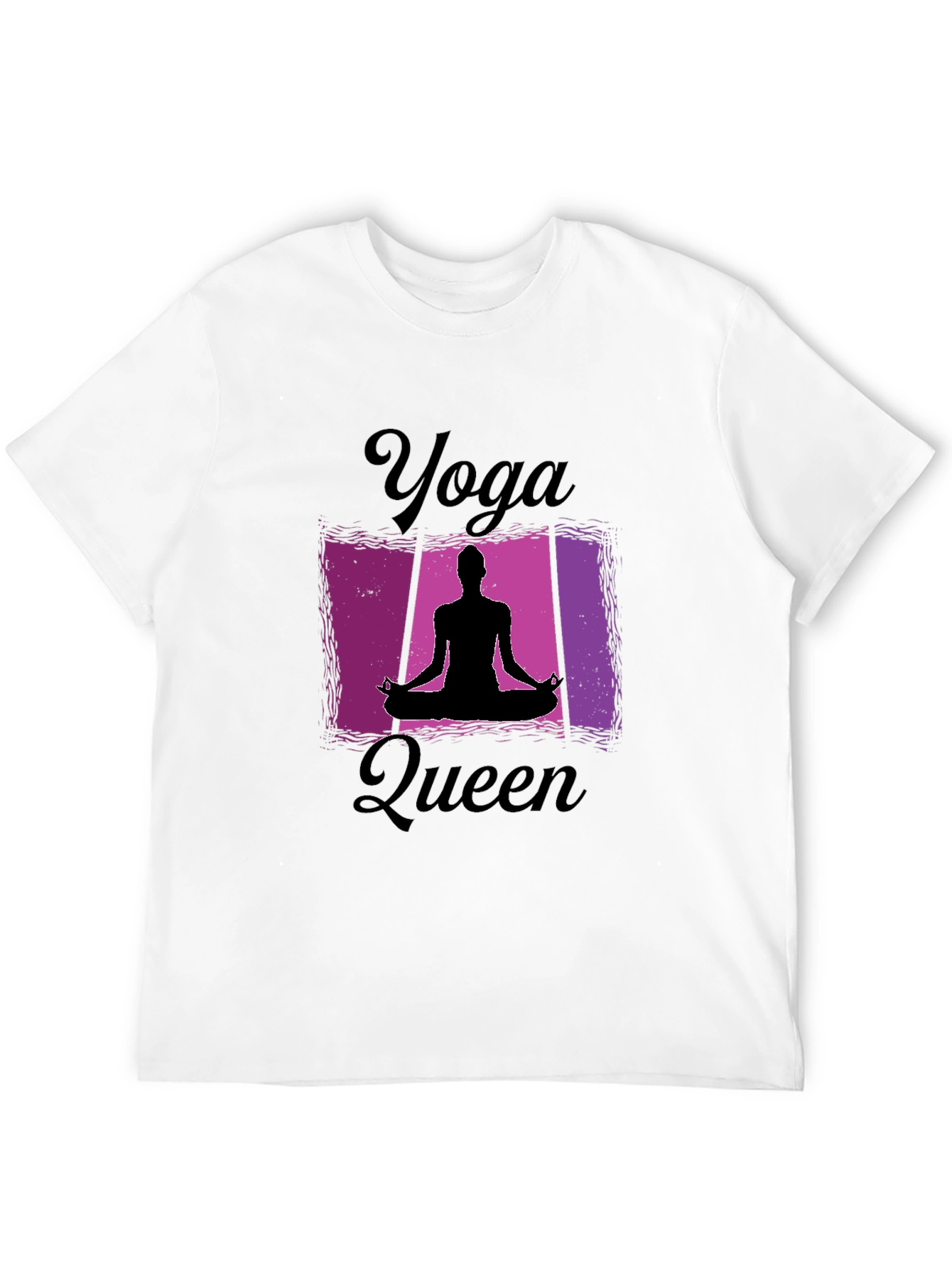 Yoga Queen Black T-Shirt for Women