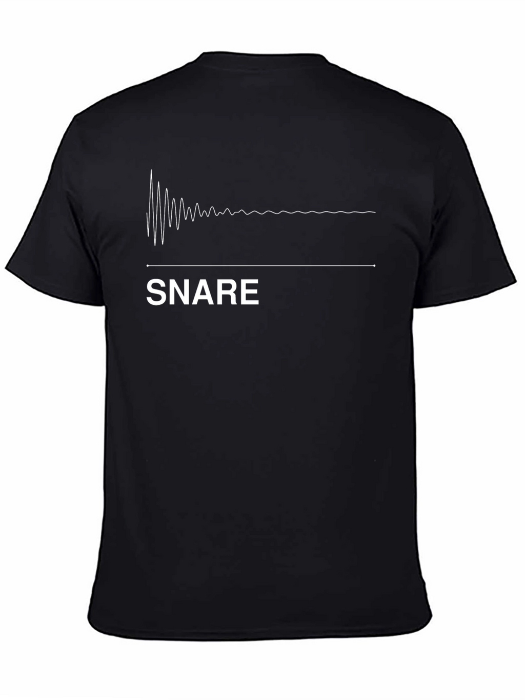 Snare Drum Waveform Graphic T-Shirt