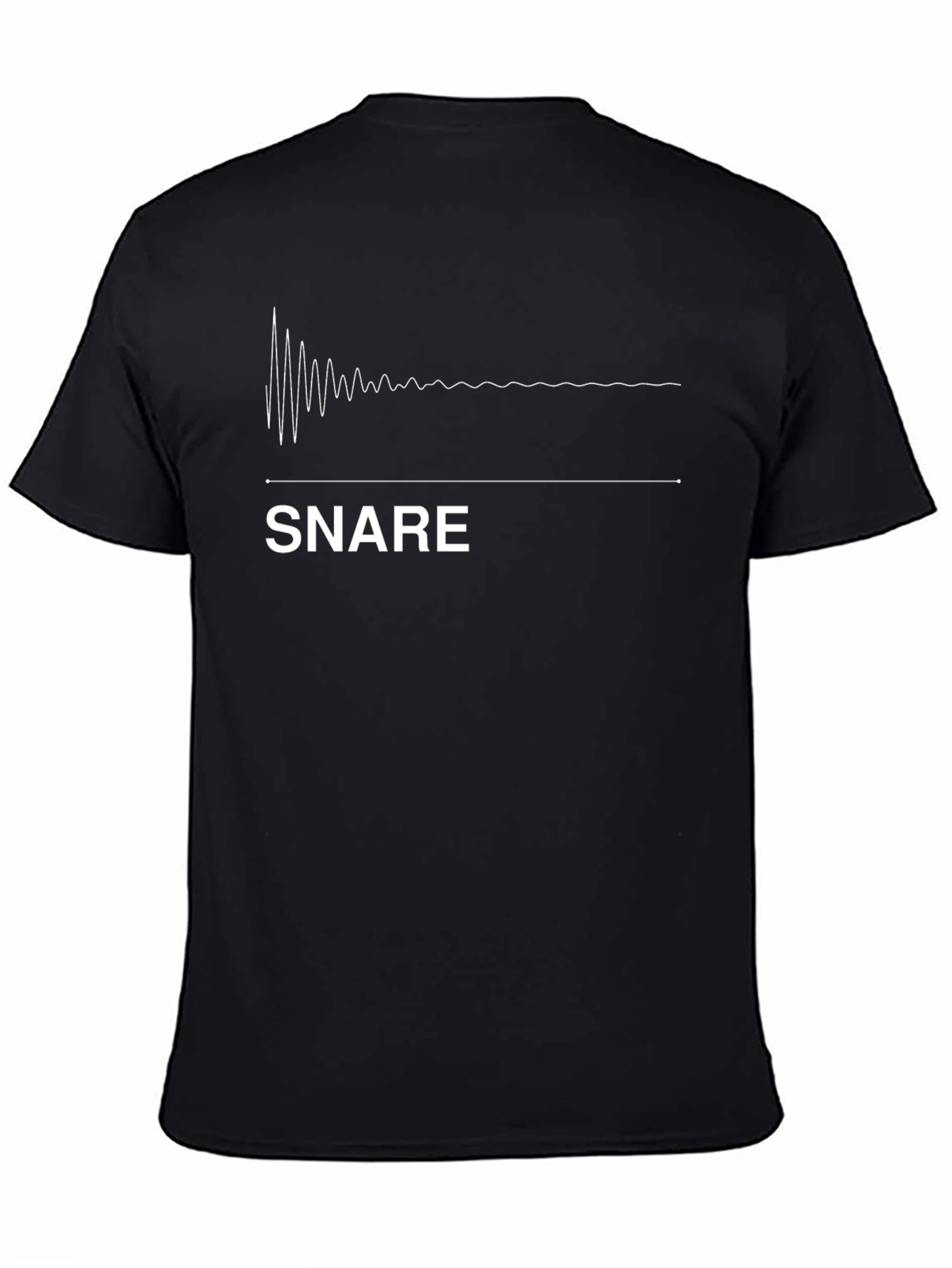 Snare Drum Waveform Graphic T-Shirt