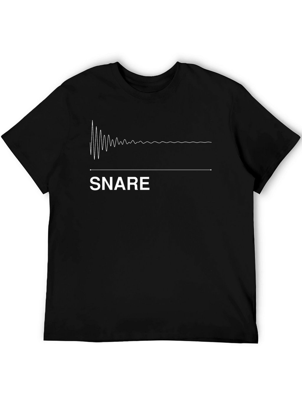 Snare Drum Waveform Graphic T-Shirt