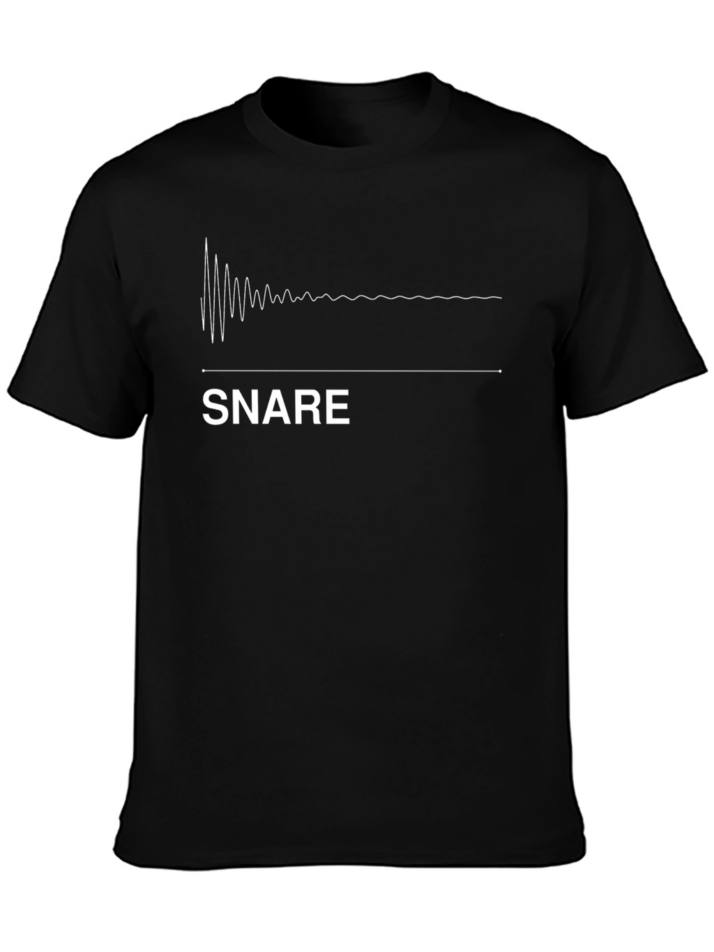 Snare Drum Waveform Graphic T-Shirt