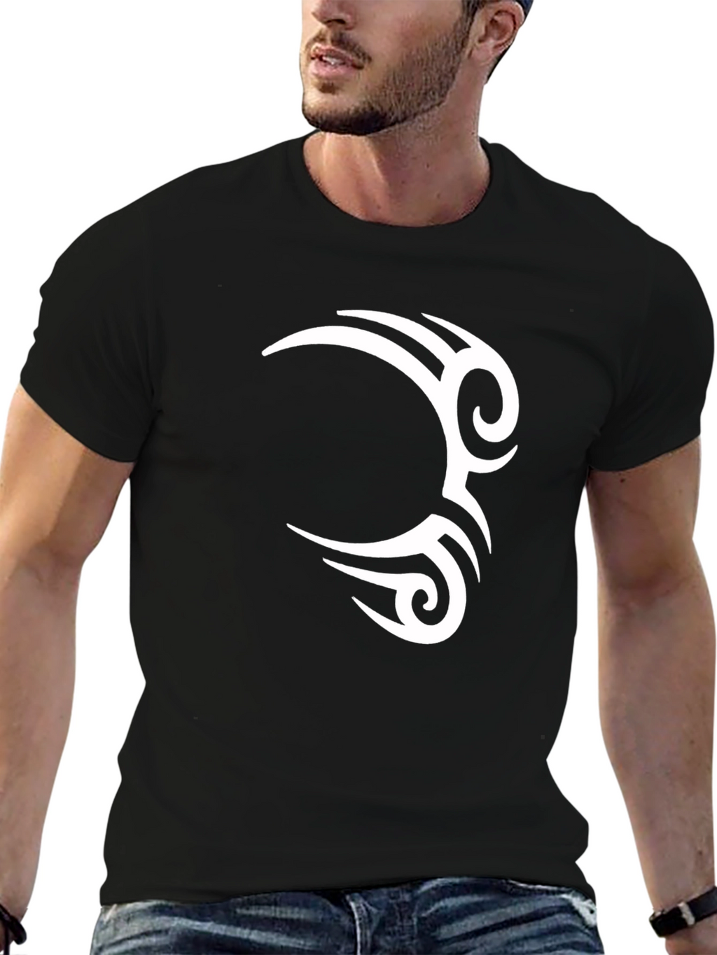 Tribal Graphic Black T-Shirt